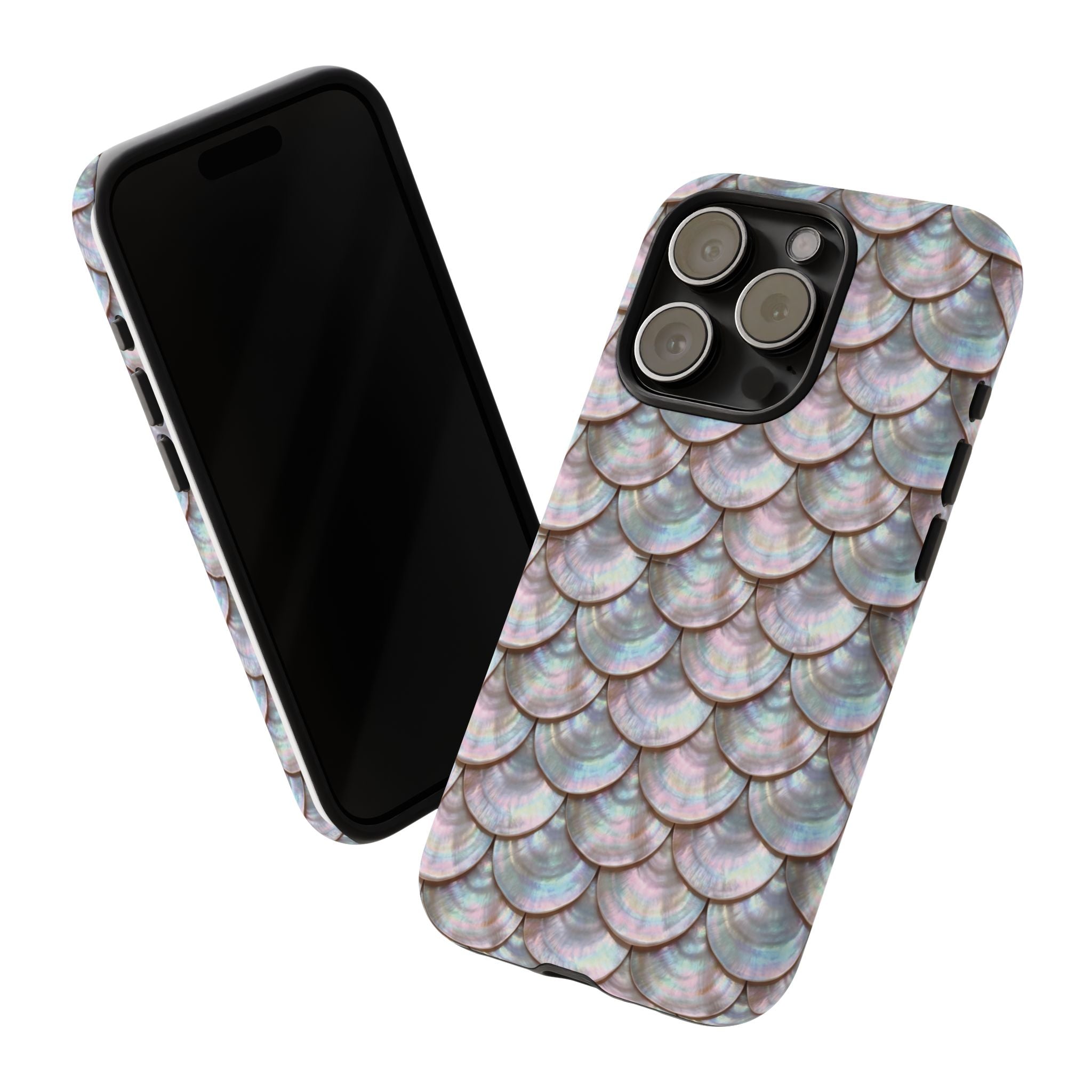 Mother of Pearl Scallop Scale Phone Case — Luxury Galaxy iPhone & Pixel