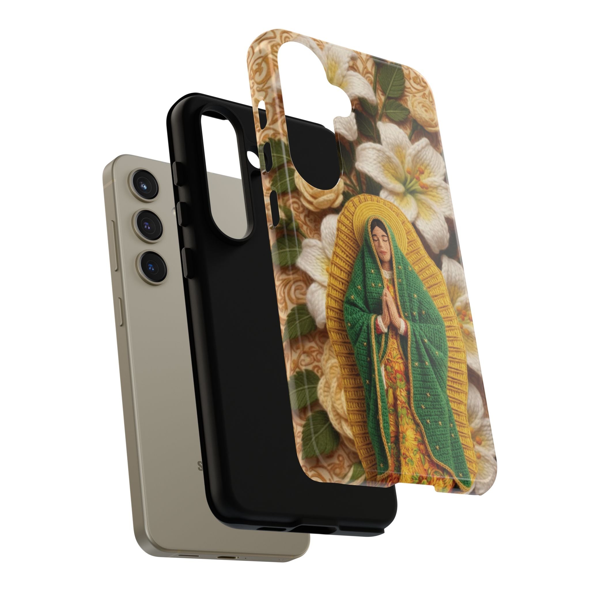 Sacred Our Lady of Guadalupe Virgin Mary Devotional Phone Case iPhone Samsung Galaxy Google Pixel Religious Textured Art Cover Gift