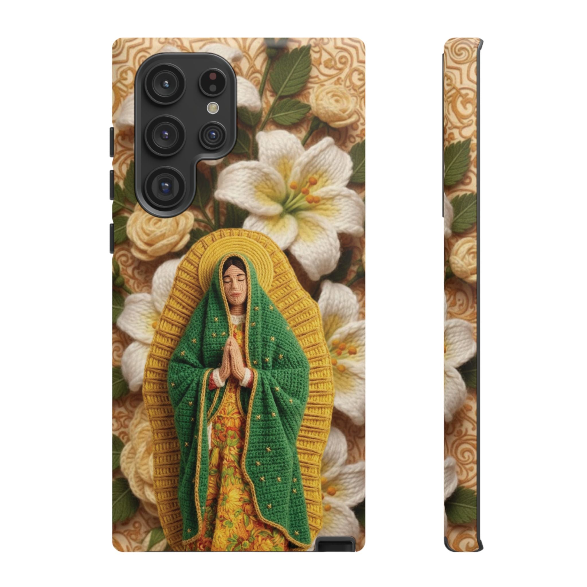 Sacred Our Lady of Guadalupe Virgin Mary Devotional Phone Case iPhone Samsung Galaxy Google Pixel Religious Textured Art Cover Gift