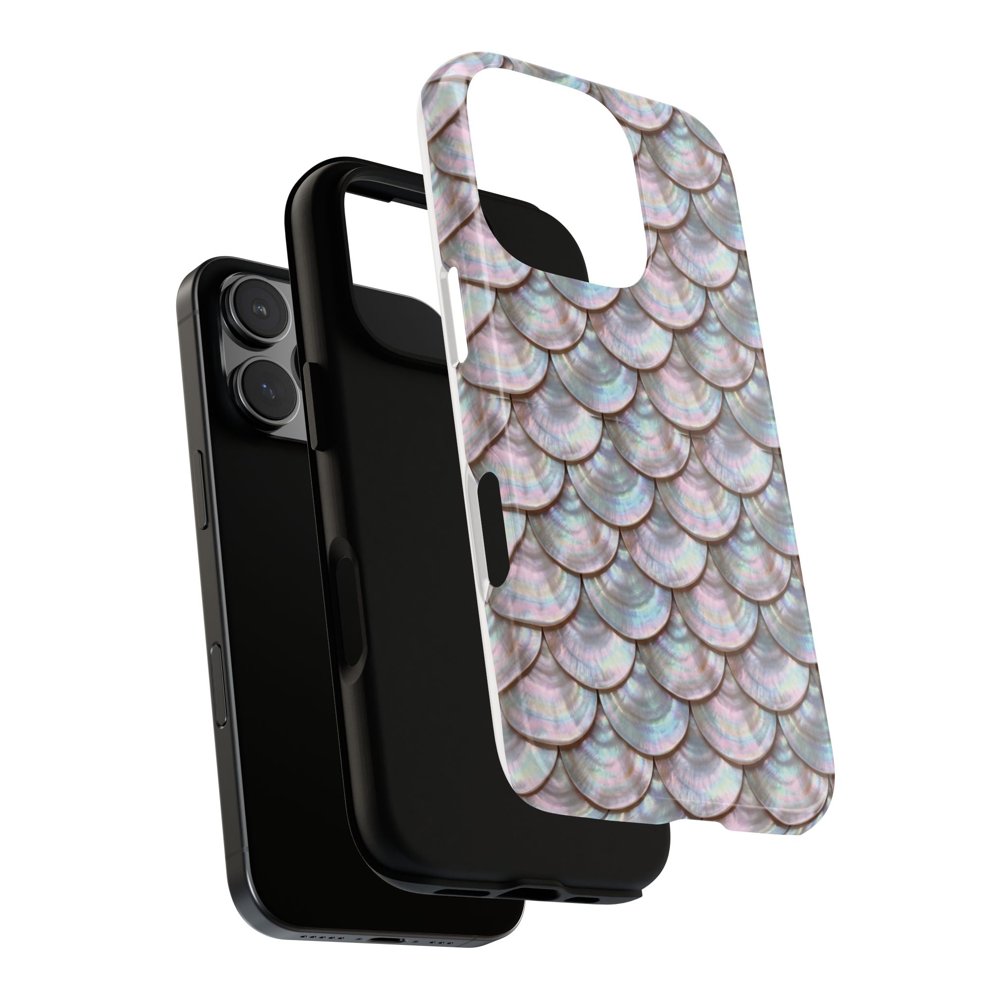 Mother of Pearl Scallop Scale Phone Case — Luxury Galaxy iPhone & Pixel