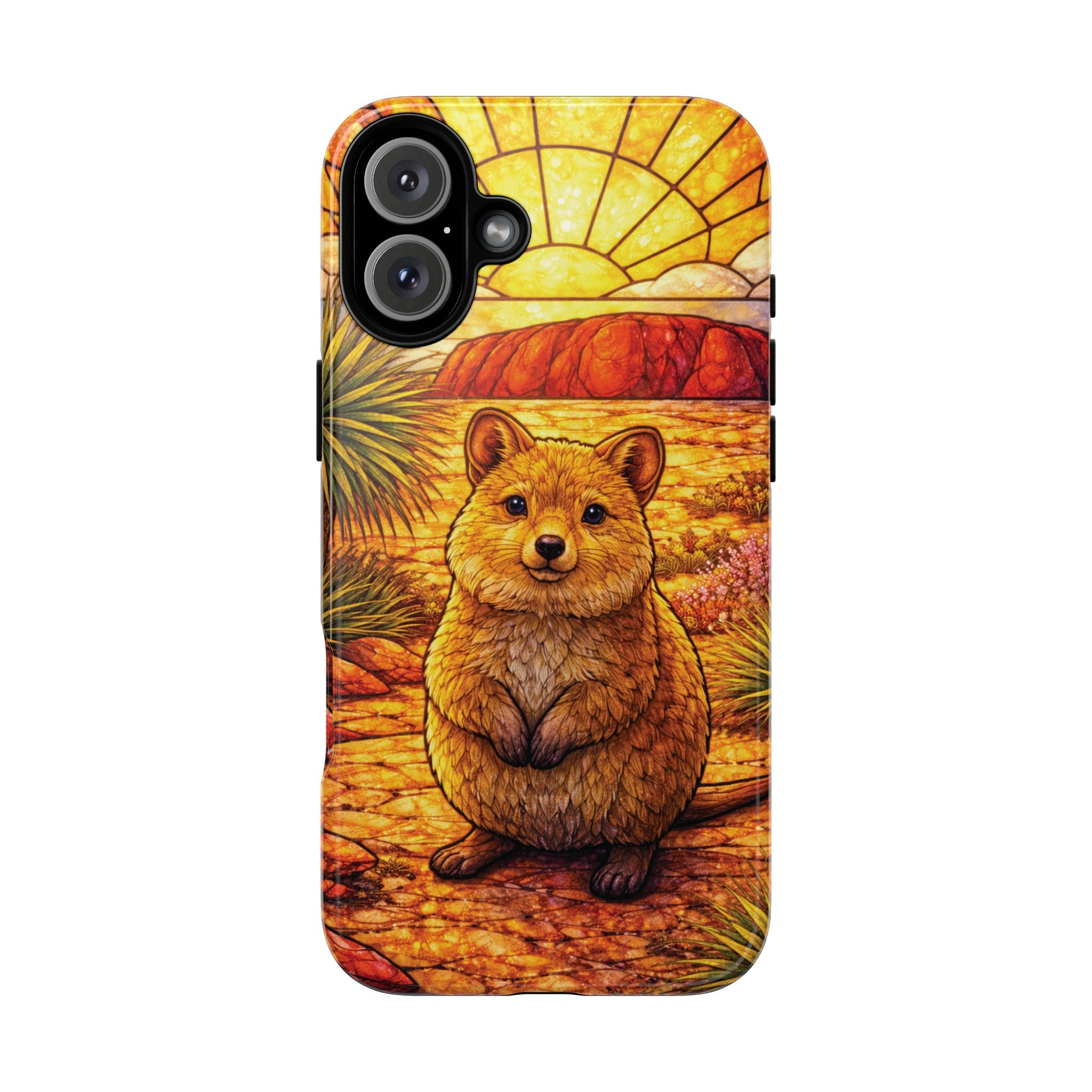 Quokka Stained-Glass Phone Case — Galaxy, iPhone & Pixel