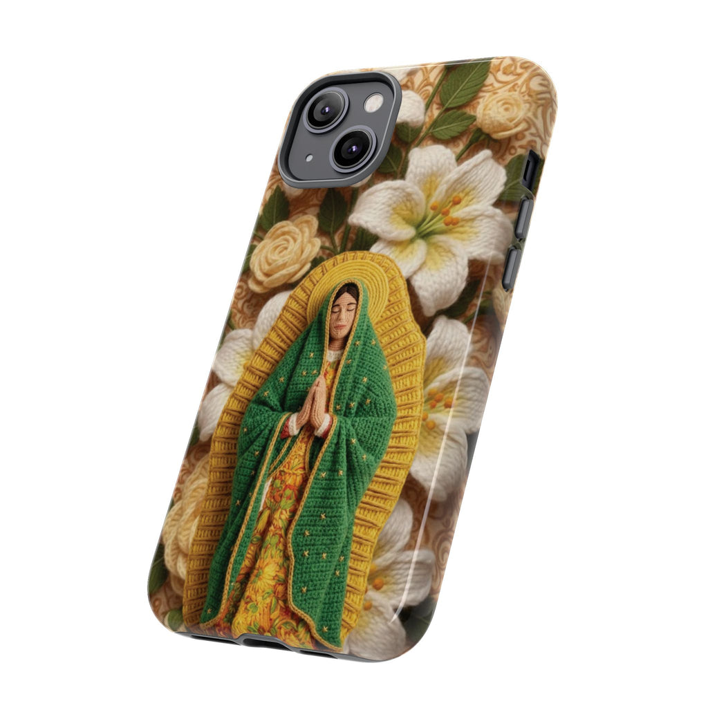 Sacred Our Lady of Guadalupe Virgin Mary Devotional Phone Case iPhone Samsung Galaxy Google Pixel Religious Textured Art Cover Gift