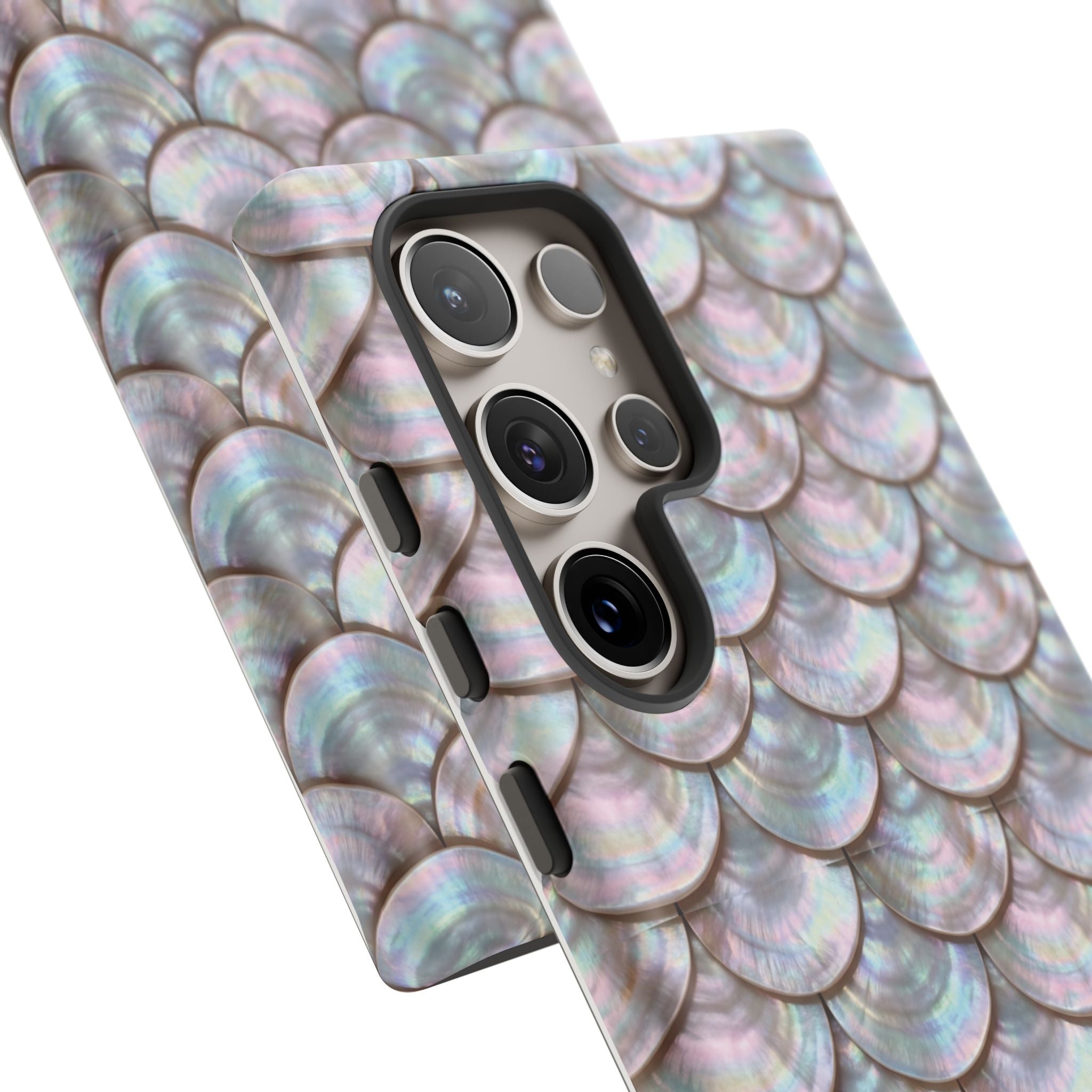 Mother of Pearl Scallop Scale Phone Case — Luxury Galaxy iPhone & Pixel
