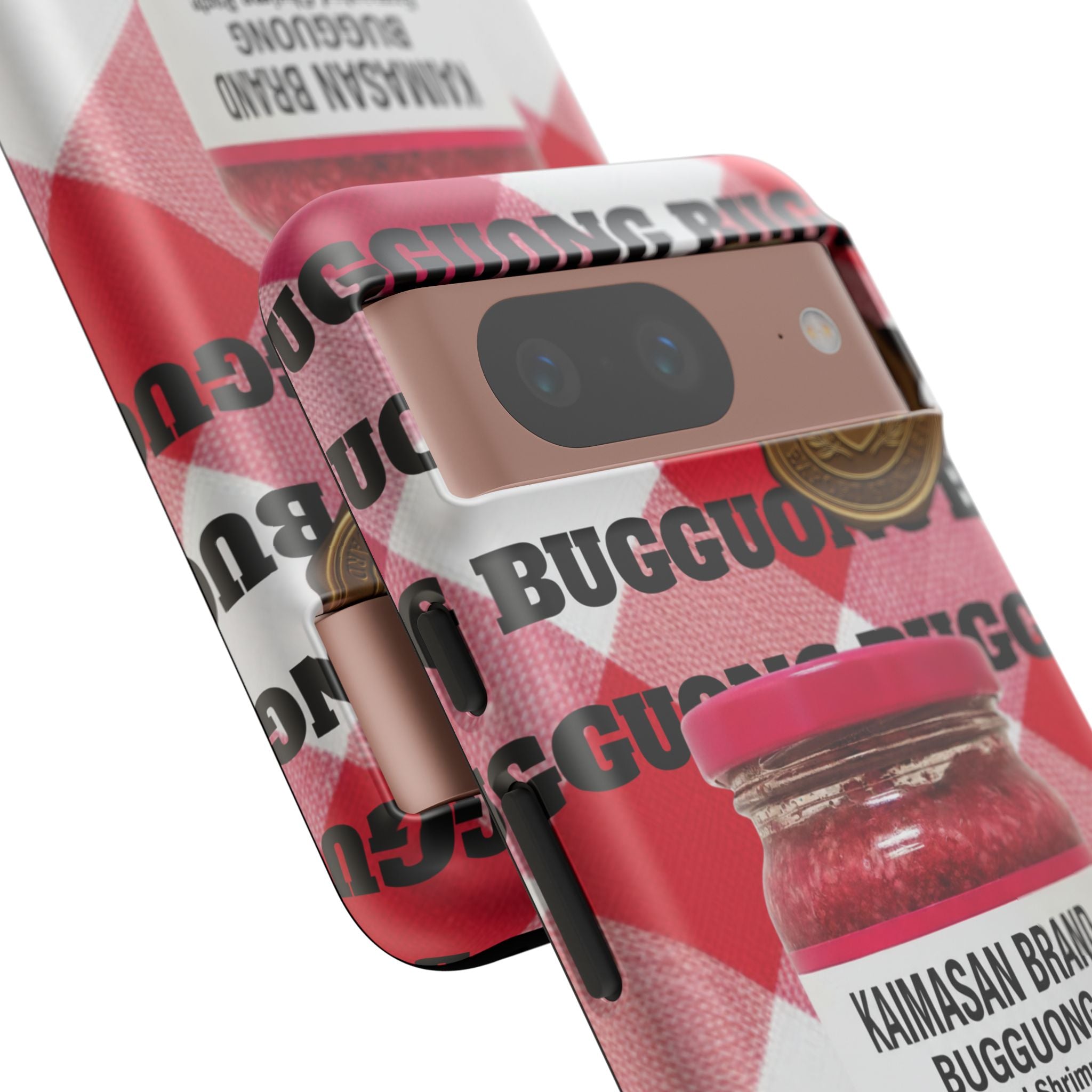 Red Gingham Phone Case Filipino Food Lover Gingham Pattern Phone Accessory Foodie Philippine Cuisine Lover Gift for Foodies