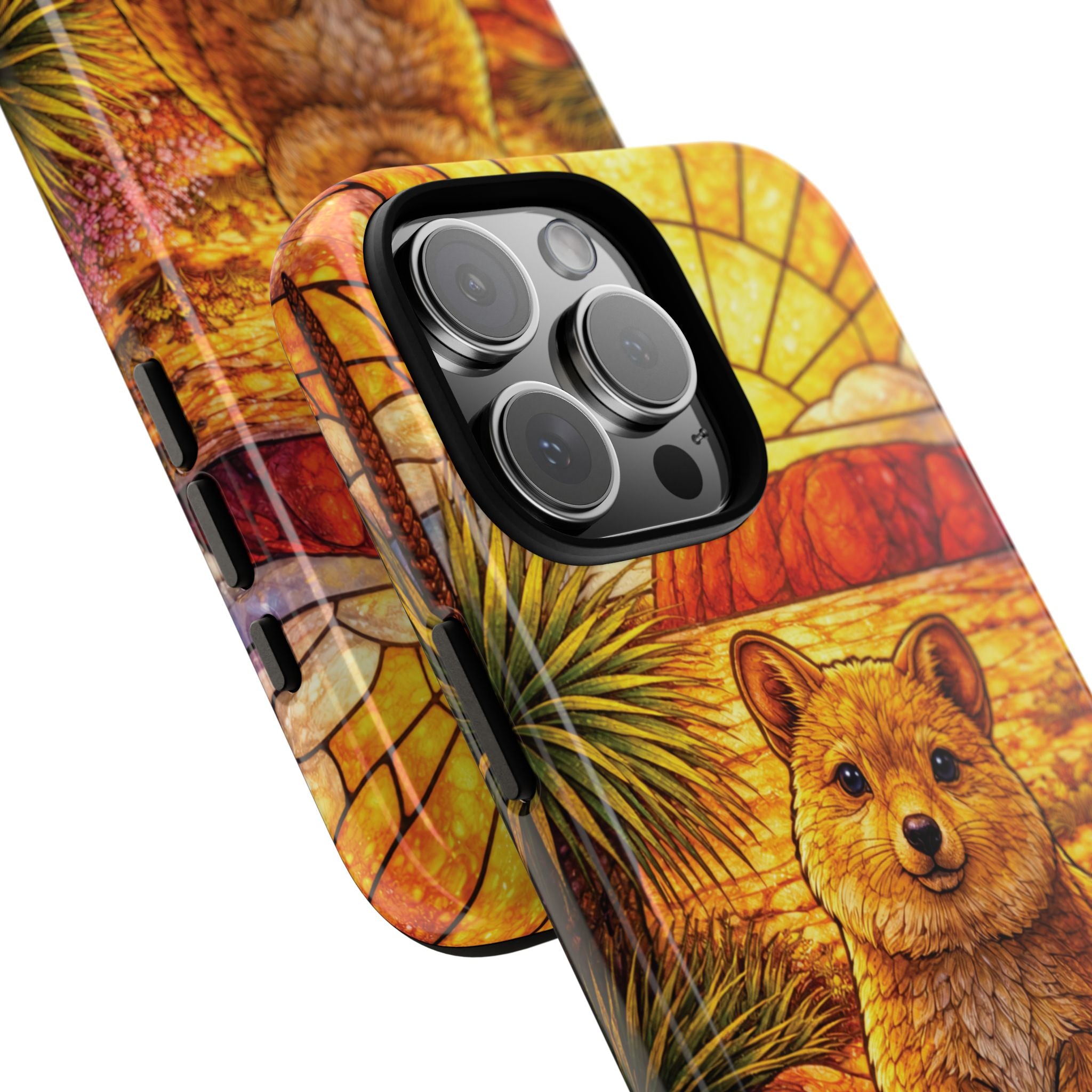 Quokka Stained-Glass Phone Case — Galaxy, iPhone & Pixel