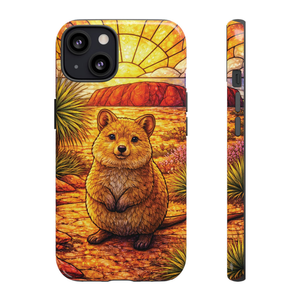 Quokka Stained-Glass Phone Case — Galaxy, iPhone & Pixel
