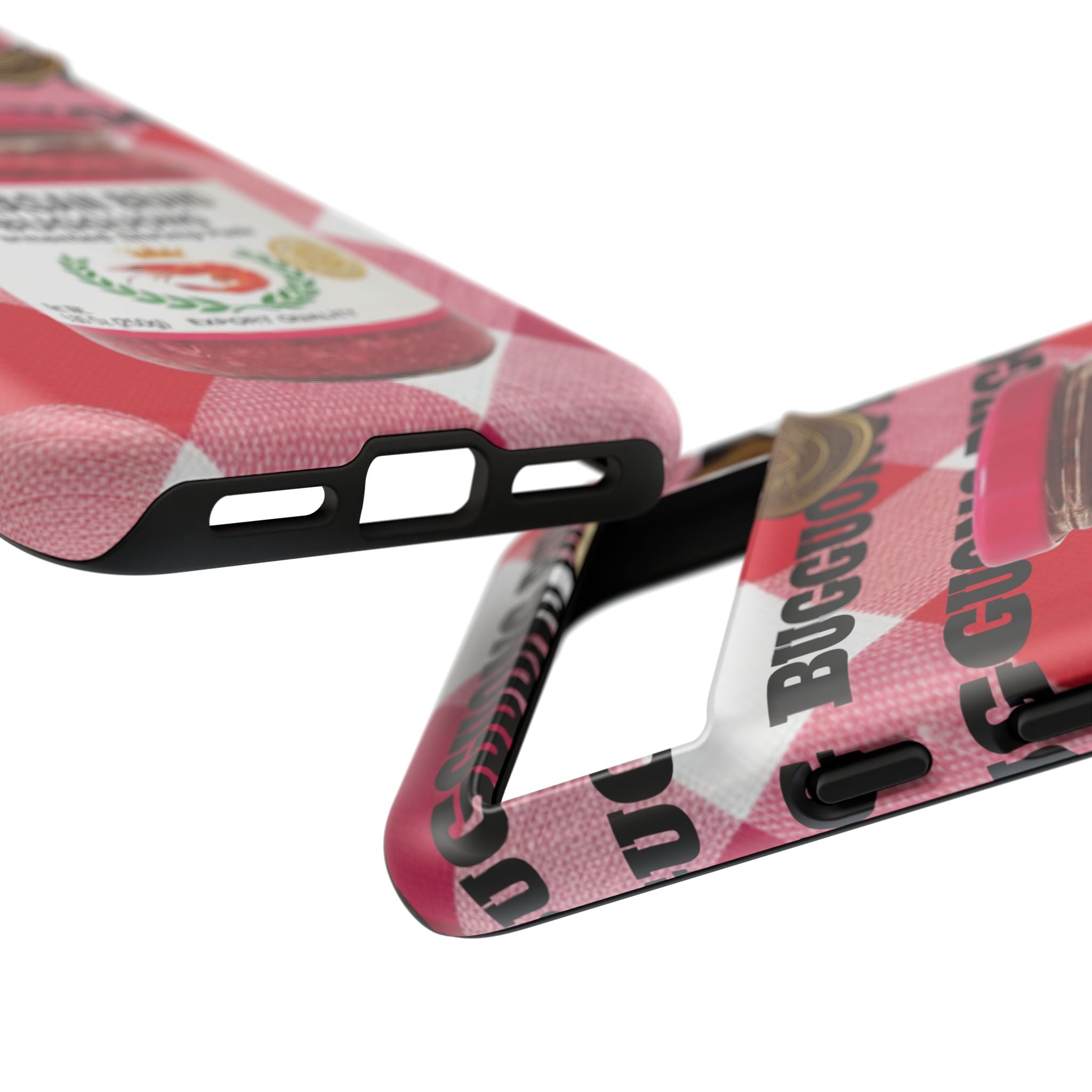 Red Gingham Phone Case Filipino Food Lover Gingham Pattern Phone Accessory Foodie Philippine Cuisine Lover Gift for Foodies