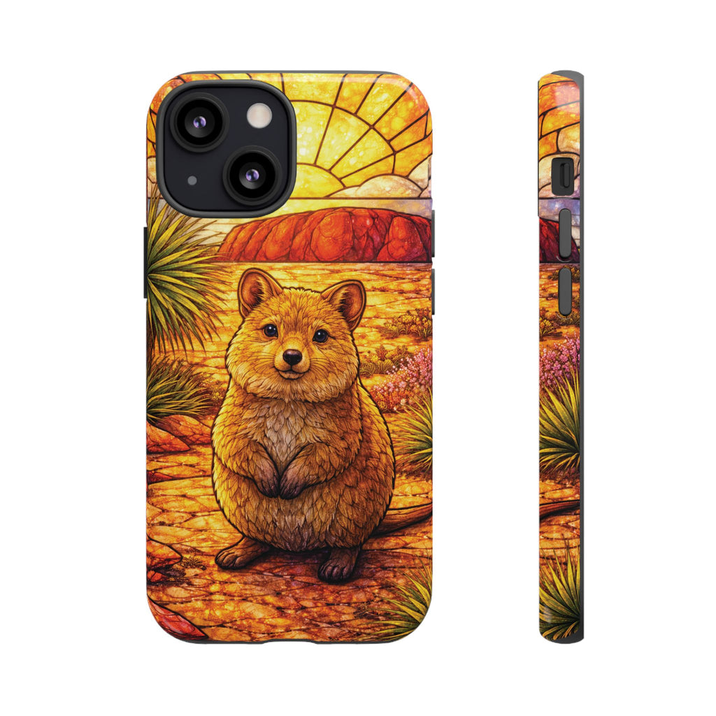 Quokka Stained-Glass Phone Case — Galaxy, iPhone & Pixel