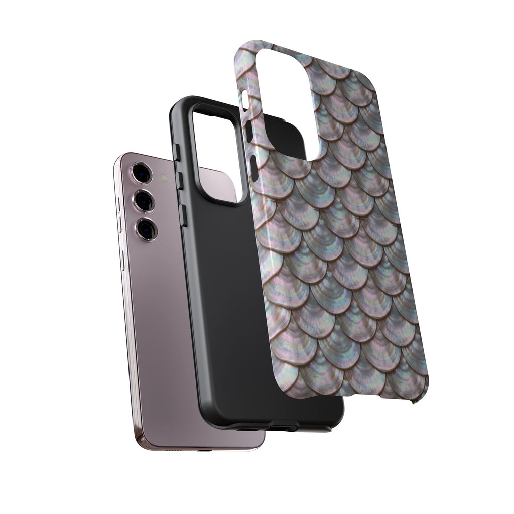 Mother of Pearl Scallop Scale Phone Case — Luxury Galaxy iPhone & Pixel