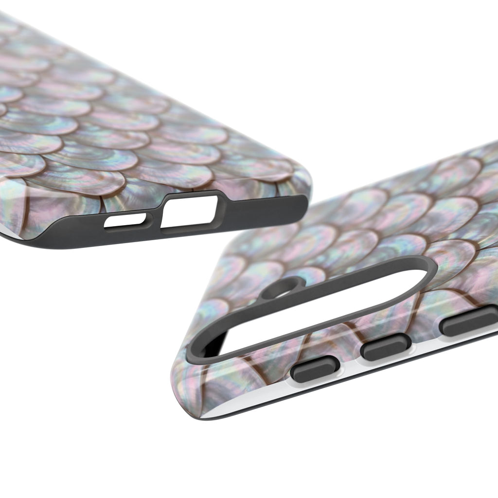 Mother of Pearl Scallop Scale Phone Case — Luxury Galaxy iPhone & Pixel