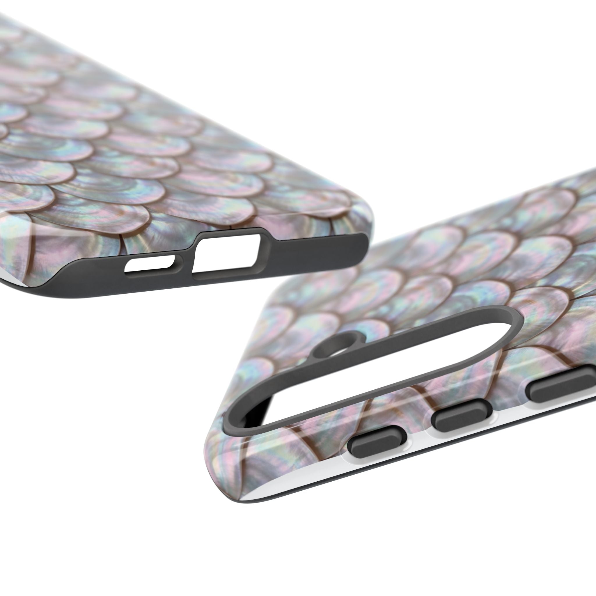 Mother of Pearl Scallop Scale Phone Case — Luxury Galaxy iPhone & Pixel