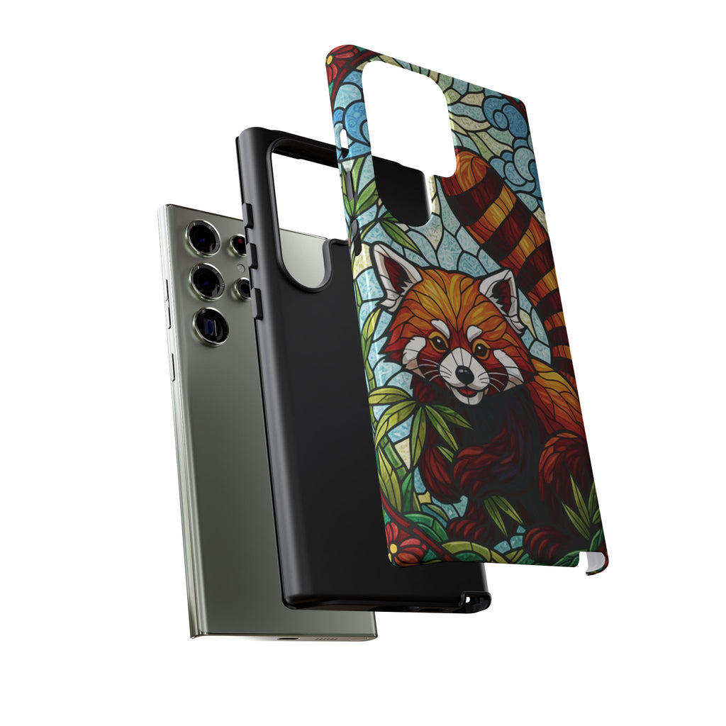 Red Panda Stained Glass Phone Case | Samsung iPhone Pixel