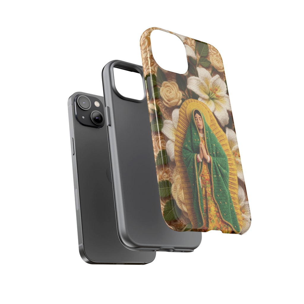 Sacred Our Lady of Guadalupe Virgin Mary Devotional Phone Case iPhone Samsung Galaxy Google Pixel Religious Textured Art Cover Gift