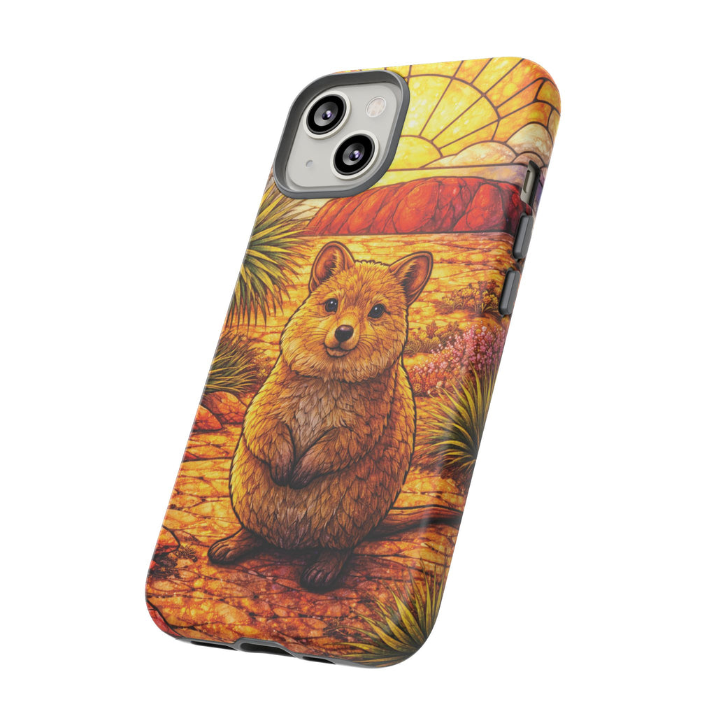 Quokka Stained-Glass Phone Case — Galaxy, iPhone & Pixel