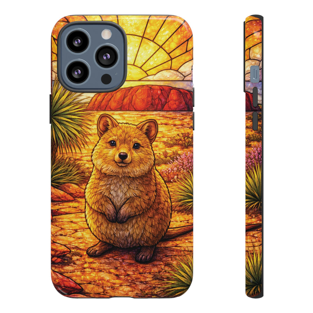 Quokka Stained-Glass Phone Case — Galaxy, iPhone & Pixel