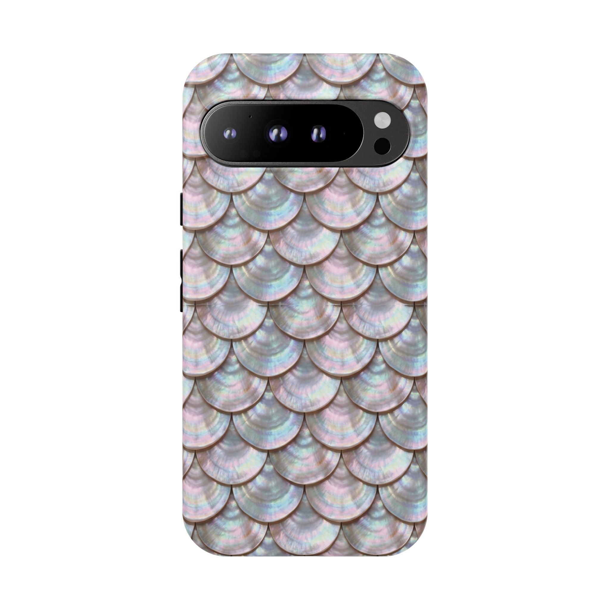Mother of Pearl Scallop Scale Phone Case — Luxury Galaxy iPhone & Pixel