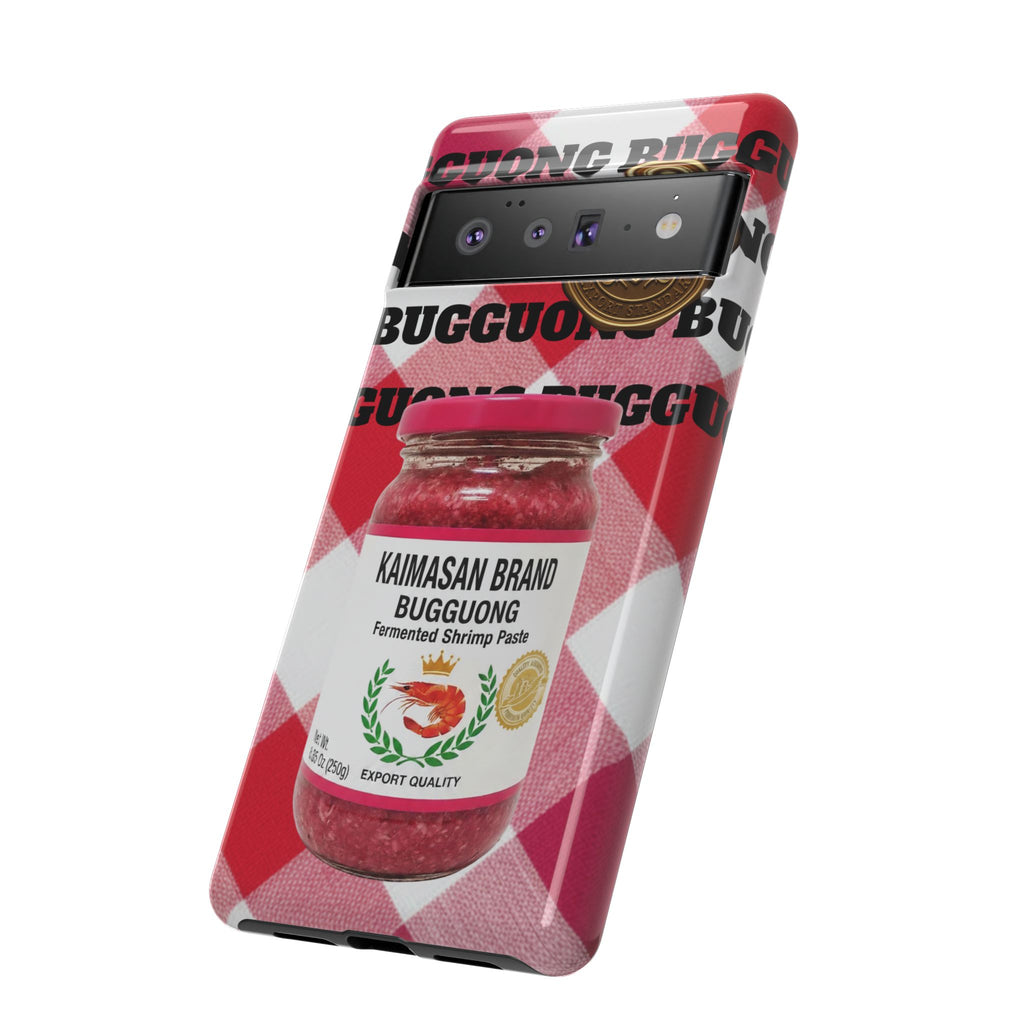 Red Gingham Phone Case Filipino Food Lover Gingham Pattern Phone Accessory Foodie Philippine Cuisine Lover Gift for Foodies