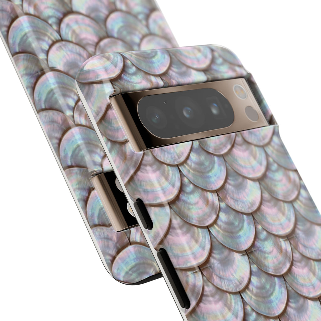 Mother of Pearl Scallop Scale Phone Case — Luxury Galaxy iPhone & Pixel