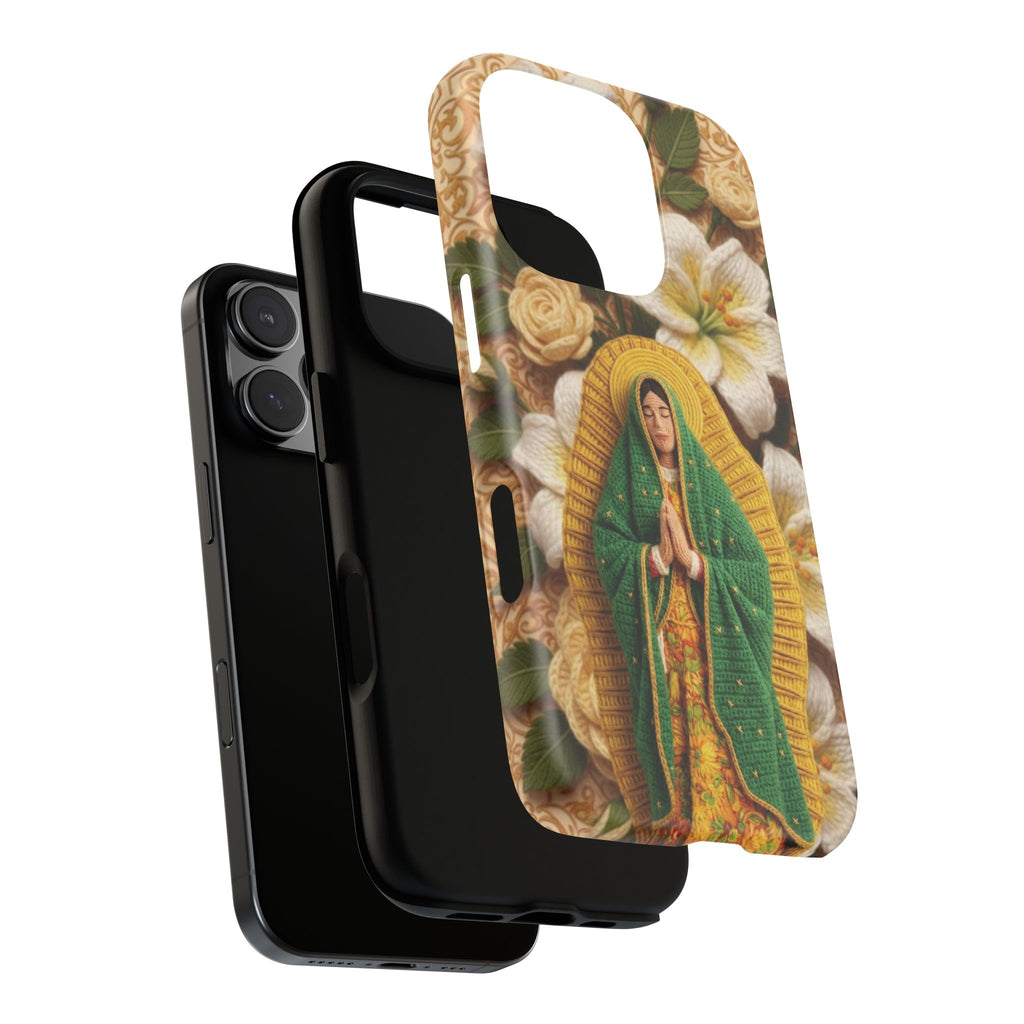 Sacred Our Lady of Guadalupe Virgin Mary Devotional Phone Case iPhone Samsung Galaxy Google Pixel Religious Textured Art Cover Gift