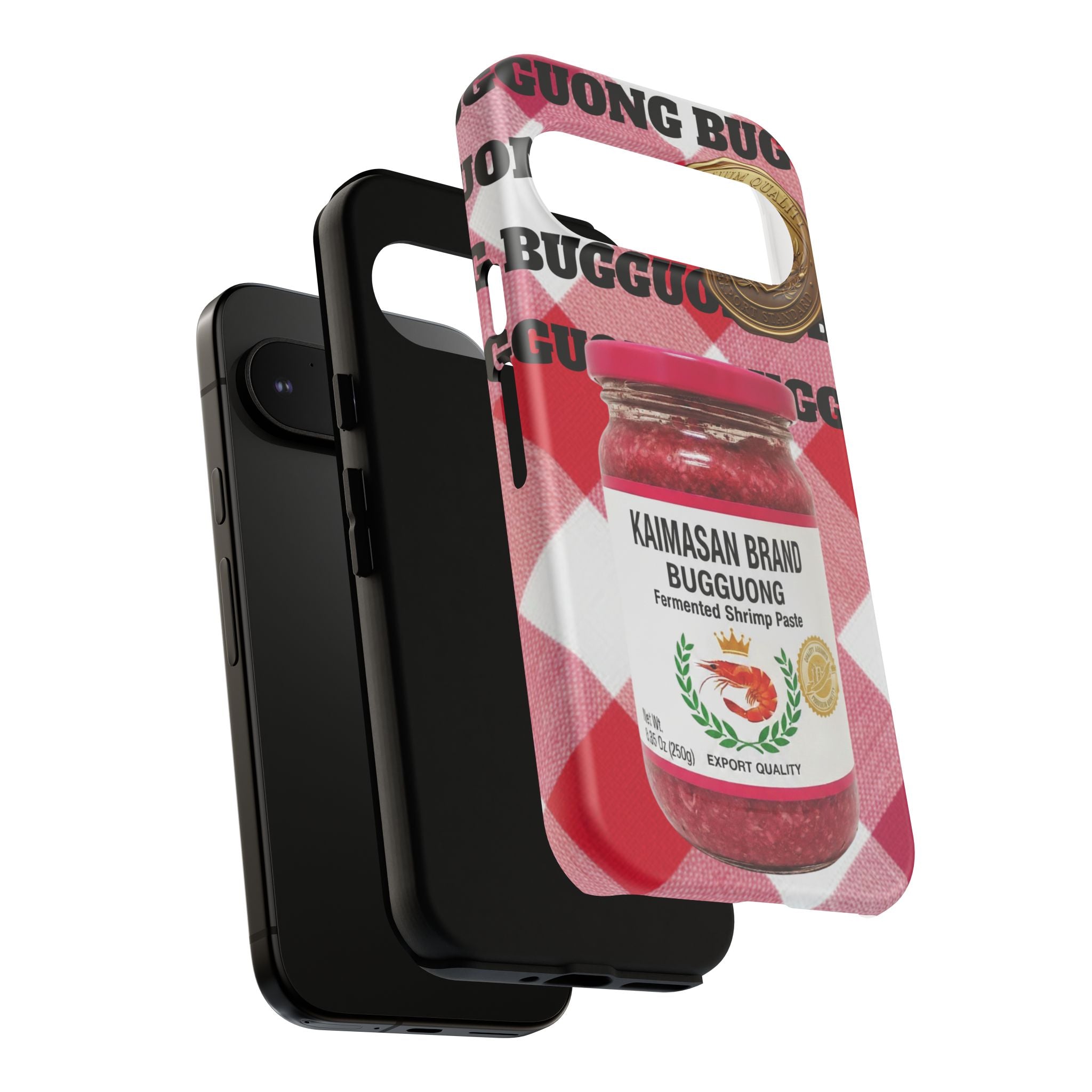 Red Gingham Phone Case Filipino Food Lover Gingham Pattern Phone Accessory Foodie Philippine Cuisine Lover Gift for Foodies