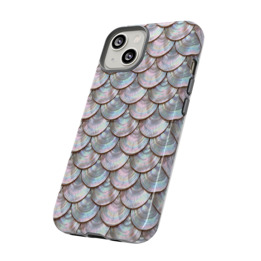 Mother of Pearl Scallop Scale Phone Case — Luxury Galaxy iPhone & Pixel