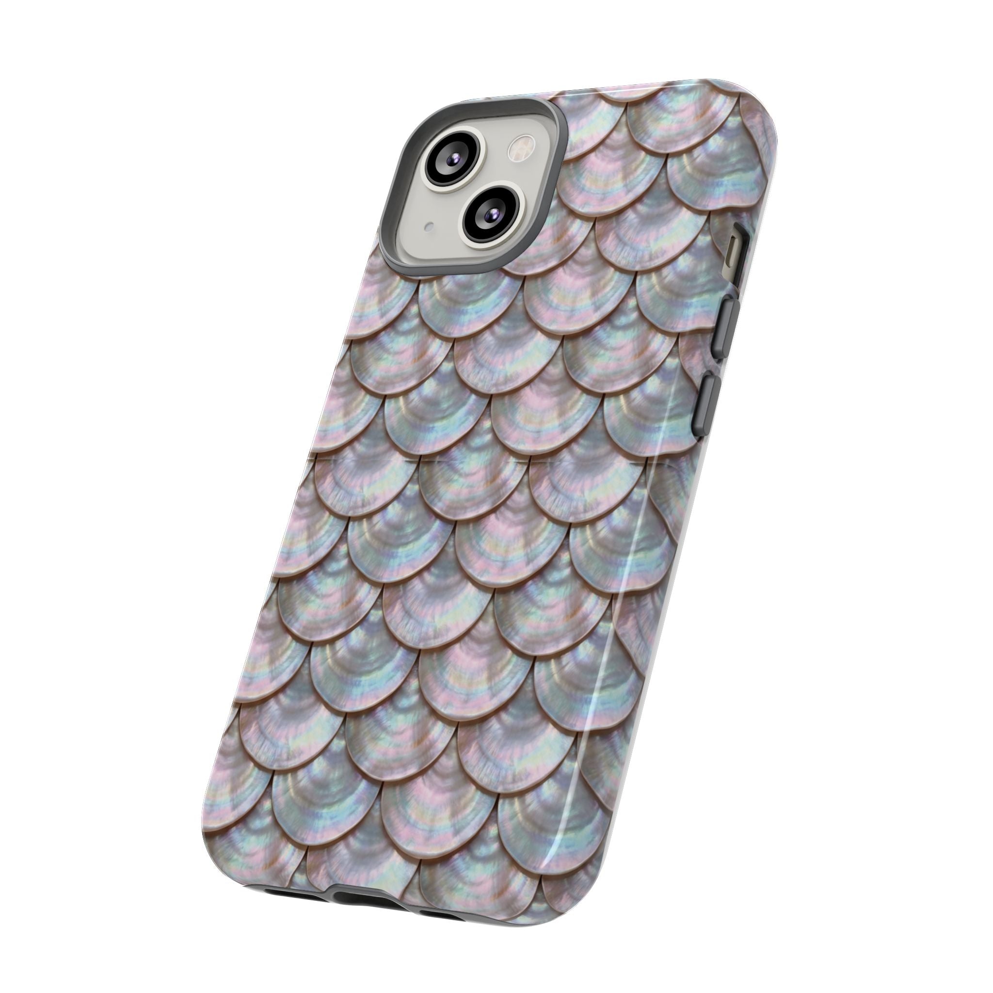 Mother of Pearl Scallop Scale Phone Case — Luxury Galaxy iPhone & Pixel