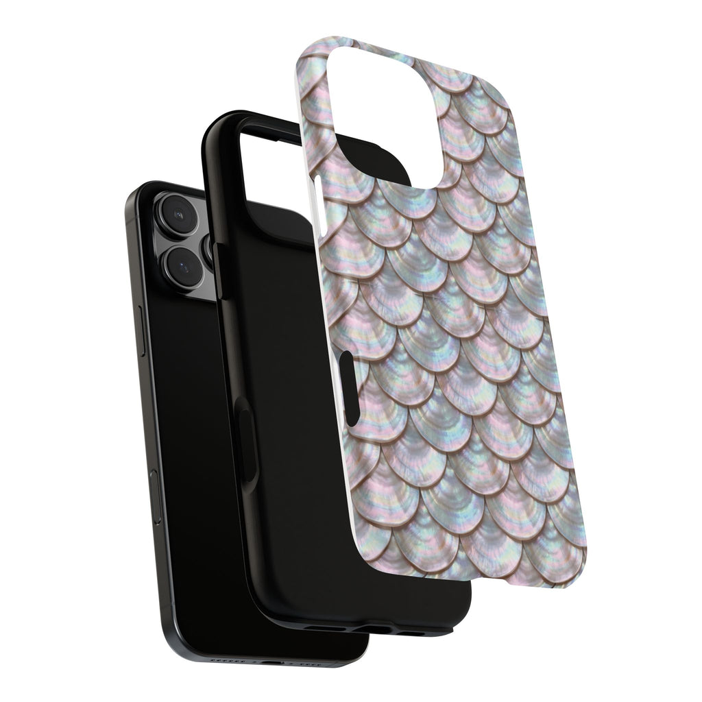 Mother of Pearl Scallop Scale Phone Case — Luxury Galaxy iPhone & Pixel