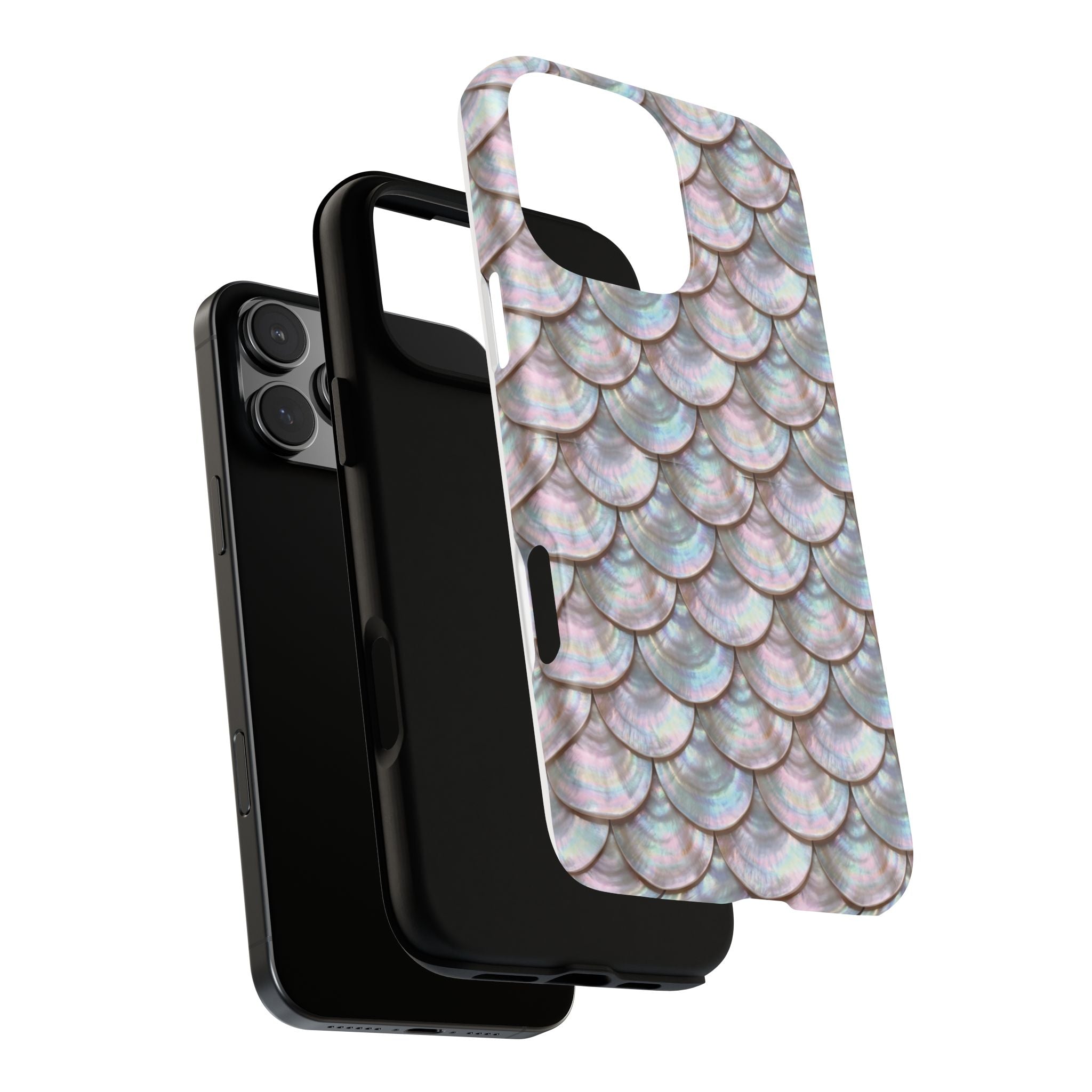 Mother of Pearl Scallop Scale Phone Case — Luxury Galaxy iPhone & Pixel