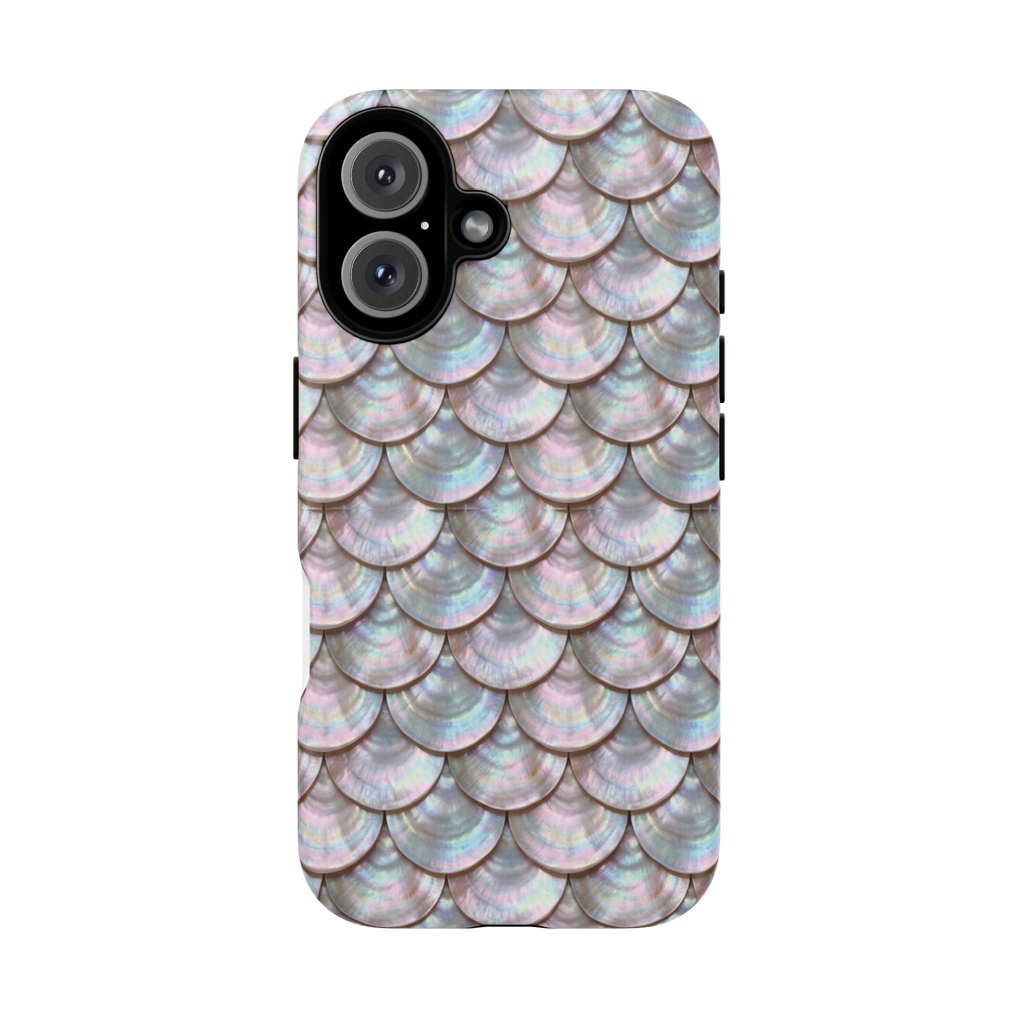 Mother of Pearl Scallop Scale Phone Case — Luxury Galaxy iPhone & Pixel