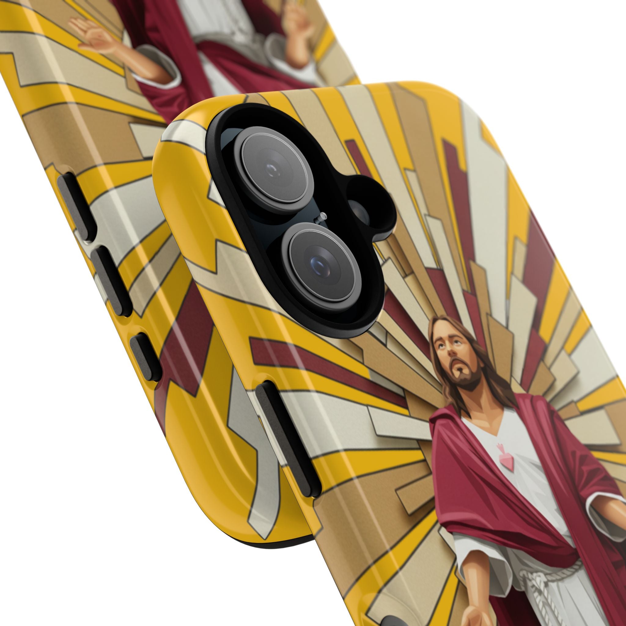 Radiant Jesus Art Phone Case | Christian Faith Inspirational Protective Cover