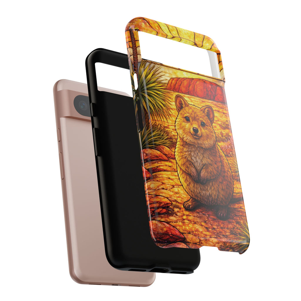 Quokka Stained-Glass Phone Case — Galaxy, iPhone & Pixel