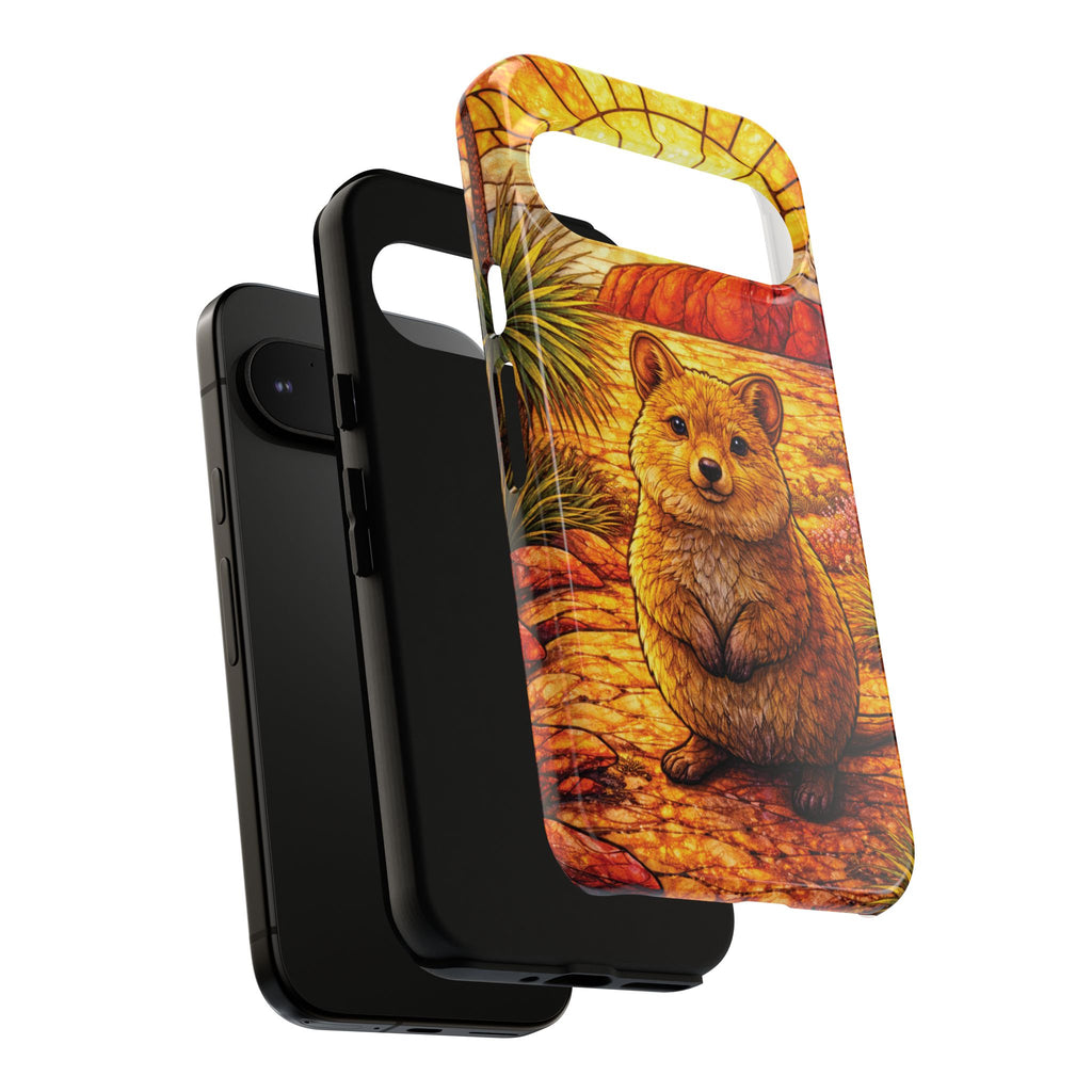 Quokka Stained-Glass Phone Case — Galaxy, iPhone & Pixel