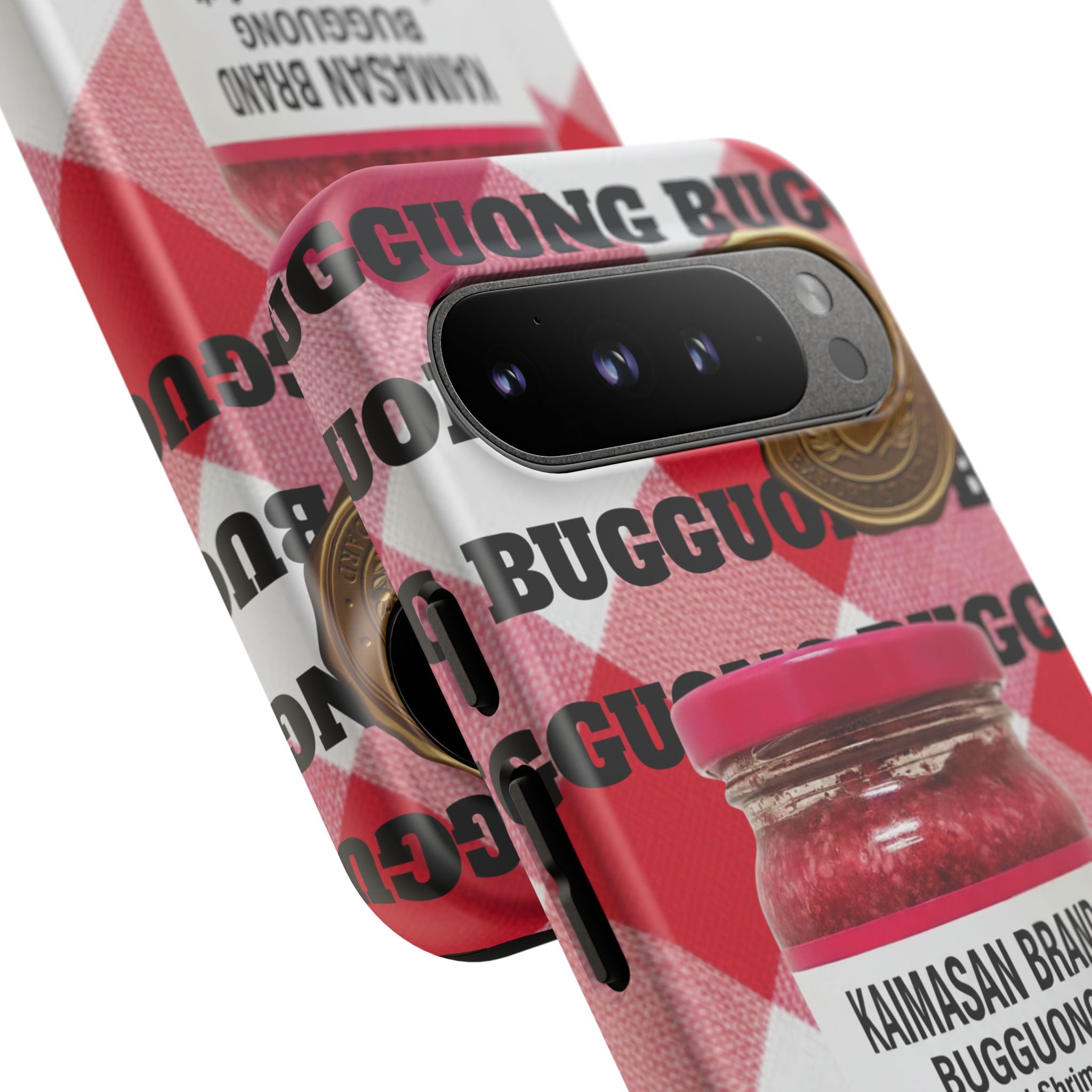 Red Gingham Phone Case Filipino Food Lover Gingham Pattern Phone Accessory Foodie Philippine Cuisine Lover Gift for Foodies