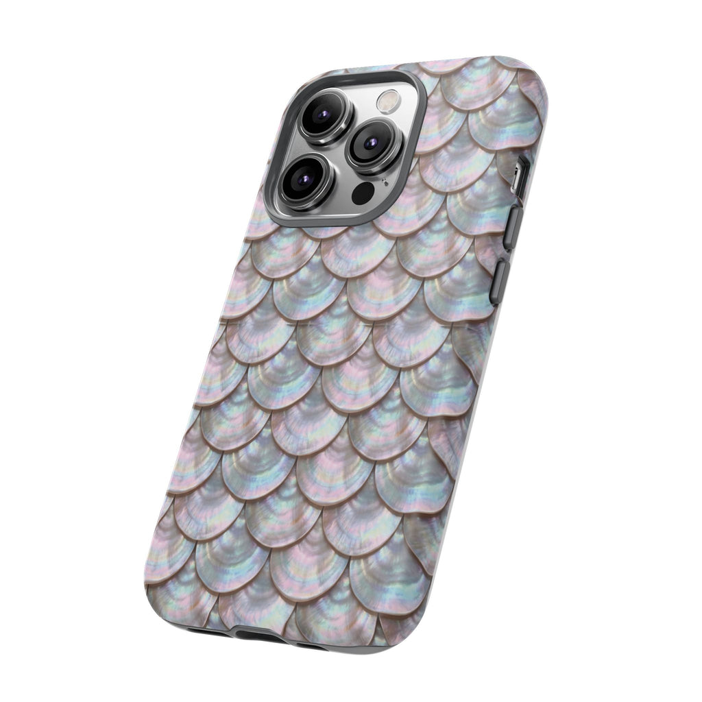 Mother of Pearl Scallop Scale Phone Case — Luxury Galaxy iPhone & Pixel