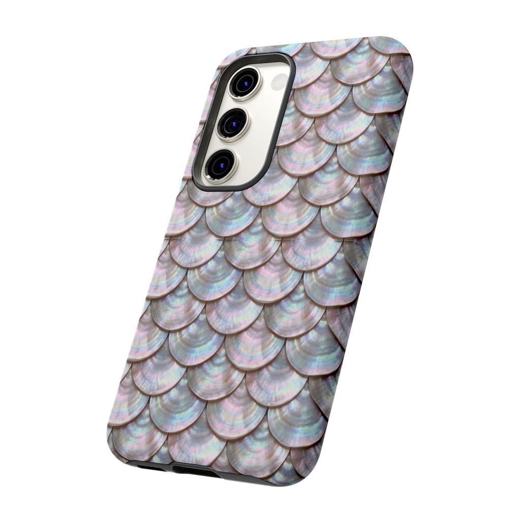 Mother of Pearl Scallop Scale Phone Case — Luxury Galaxy iPhone & Pixel