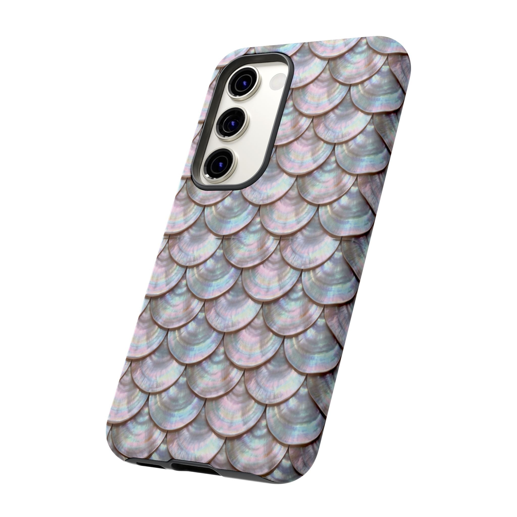 Mother of Pearl Scallop Scale Phone Case — Luxury Galaxy iPhone & Pixel