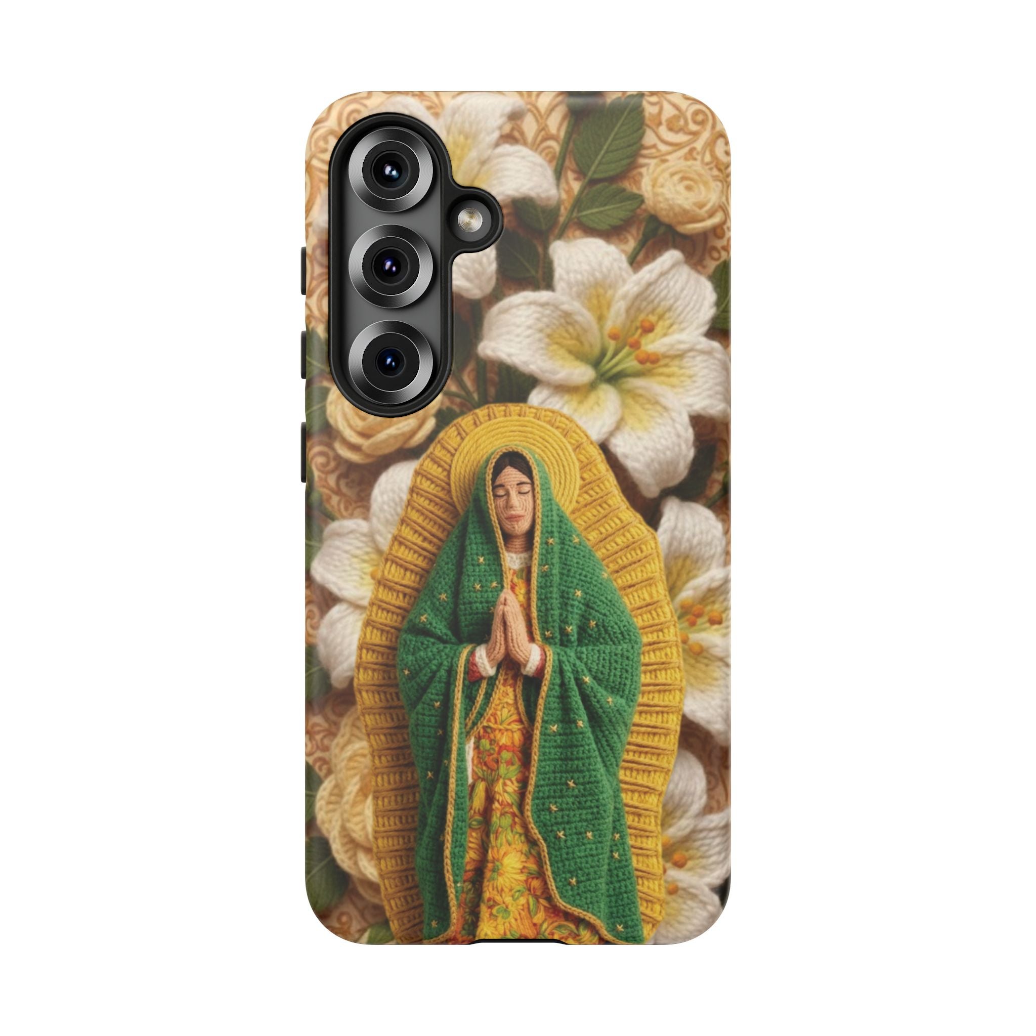 Sacred Our Lady of Guadalupe Virgin Mary Devotional Phone Case iPhone Samsung Galaxy Google Pixel Religious Textured Art Cover Gift