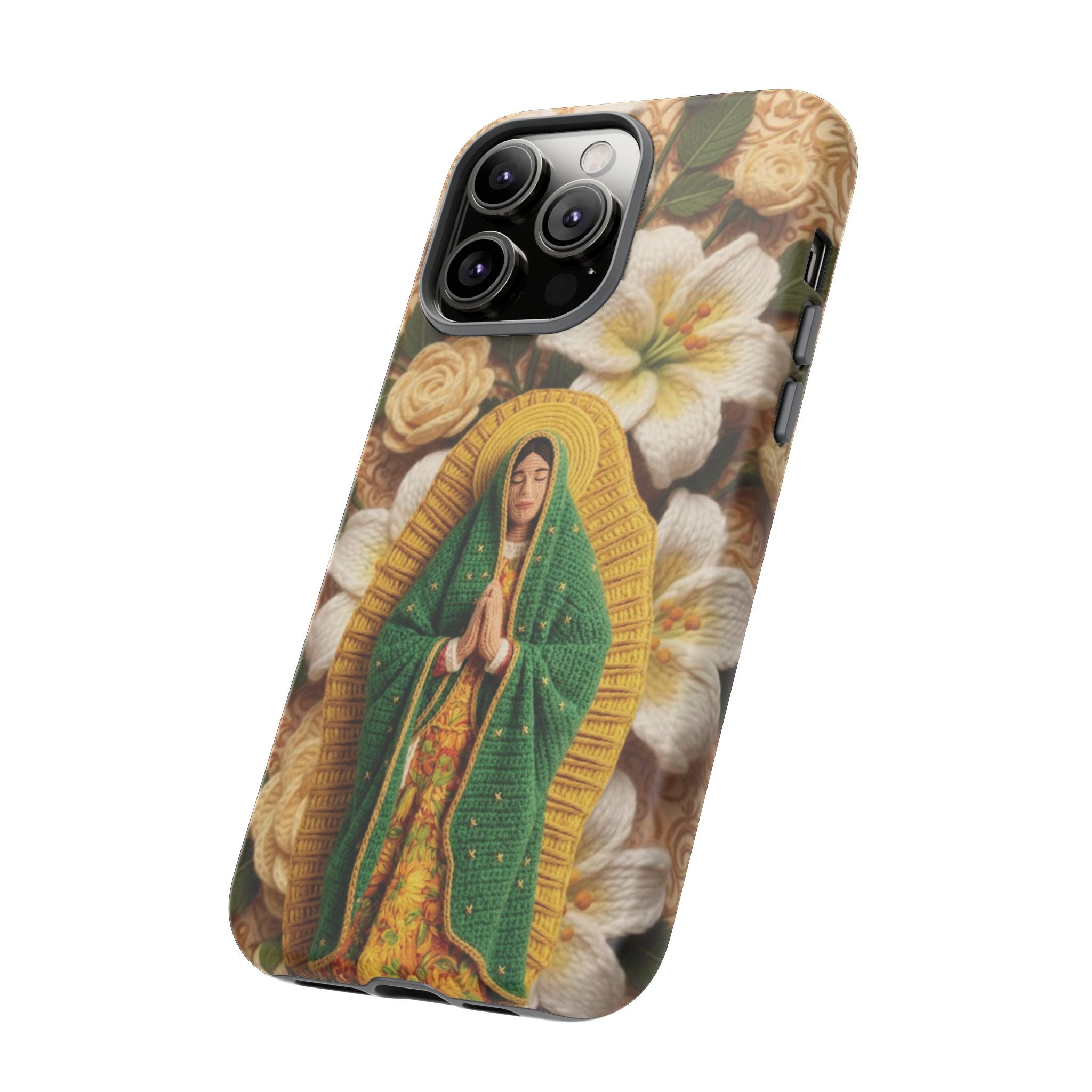 Sacred Our Lady of Guadalupe Virgin Mary Devotional Phone Case iPhone Samsung Galaxy Google Pixel Religious Textured Art Cover Gift