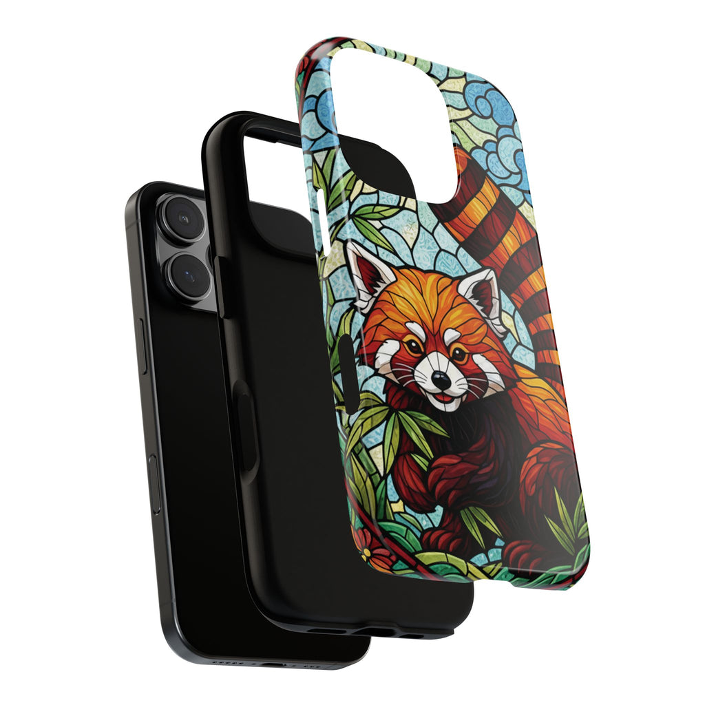 Red Panda Stained Glass Phone Case | Samsung iPhone Pixel
