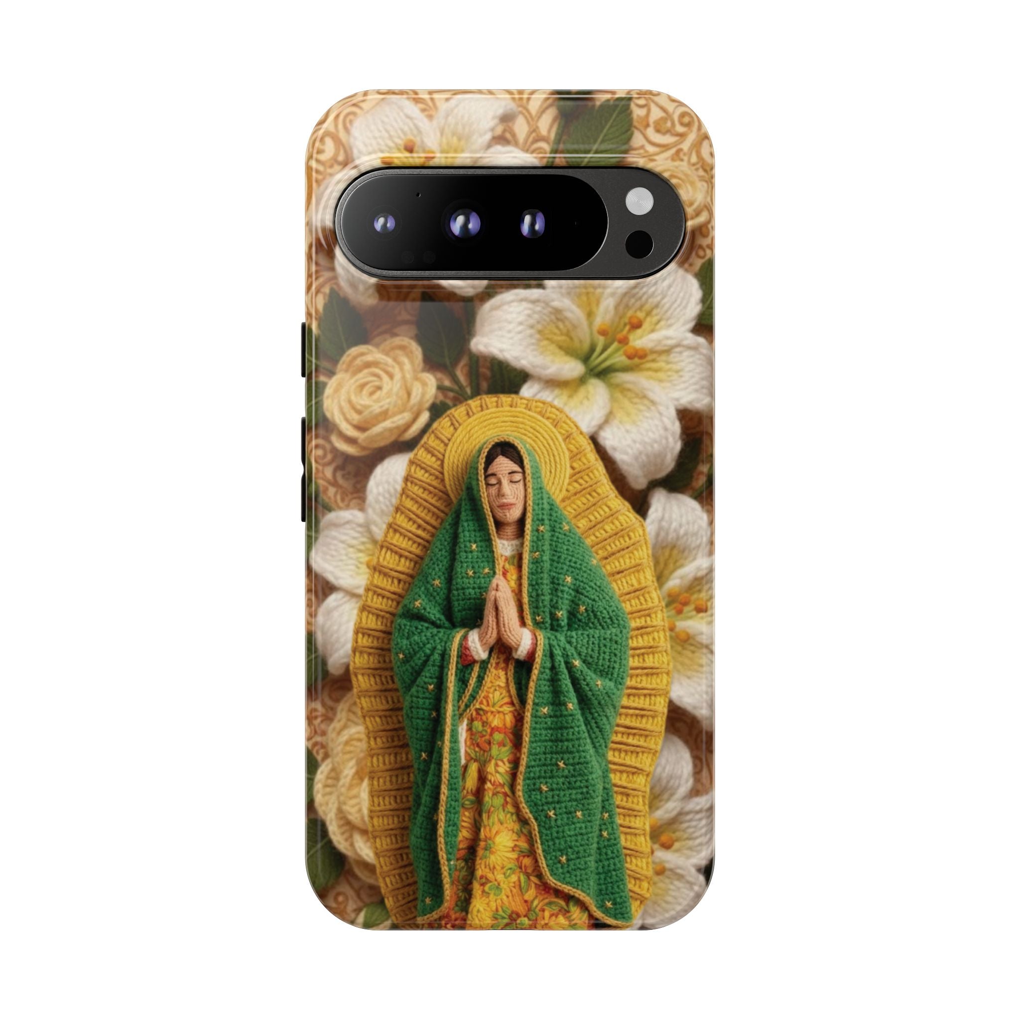 Sacred Our Lady of Guadalupe Virgin Mary Devotional Phone Case iPhone Samsung Galaxy Google Pixel Religious Textured Art Cover Gift