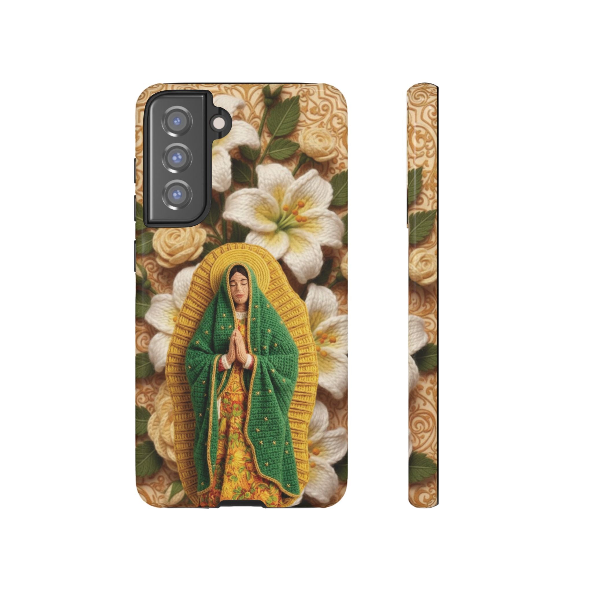 Sacred Our Lady of Guadalupe Virgin Mary Devotional Phone Case iPhone Samsung Galaxy Google Pixel Religious Textured Art Cover Gift