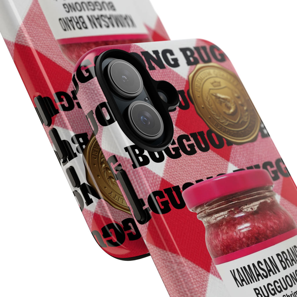 Red Gingham Phone Case Filipino Food Lover Gingham Pattern Phone Accessory Foodie Philippine Cuisine Lover Gift for Foodies