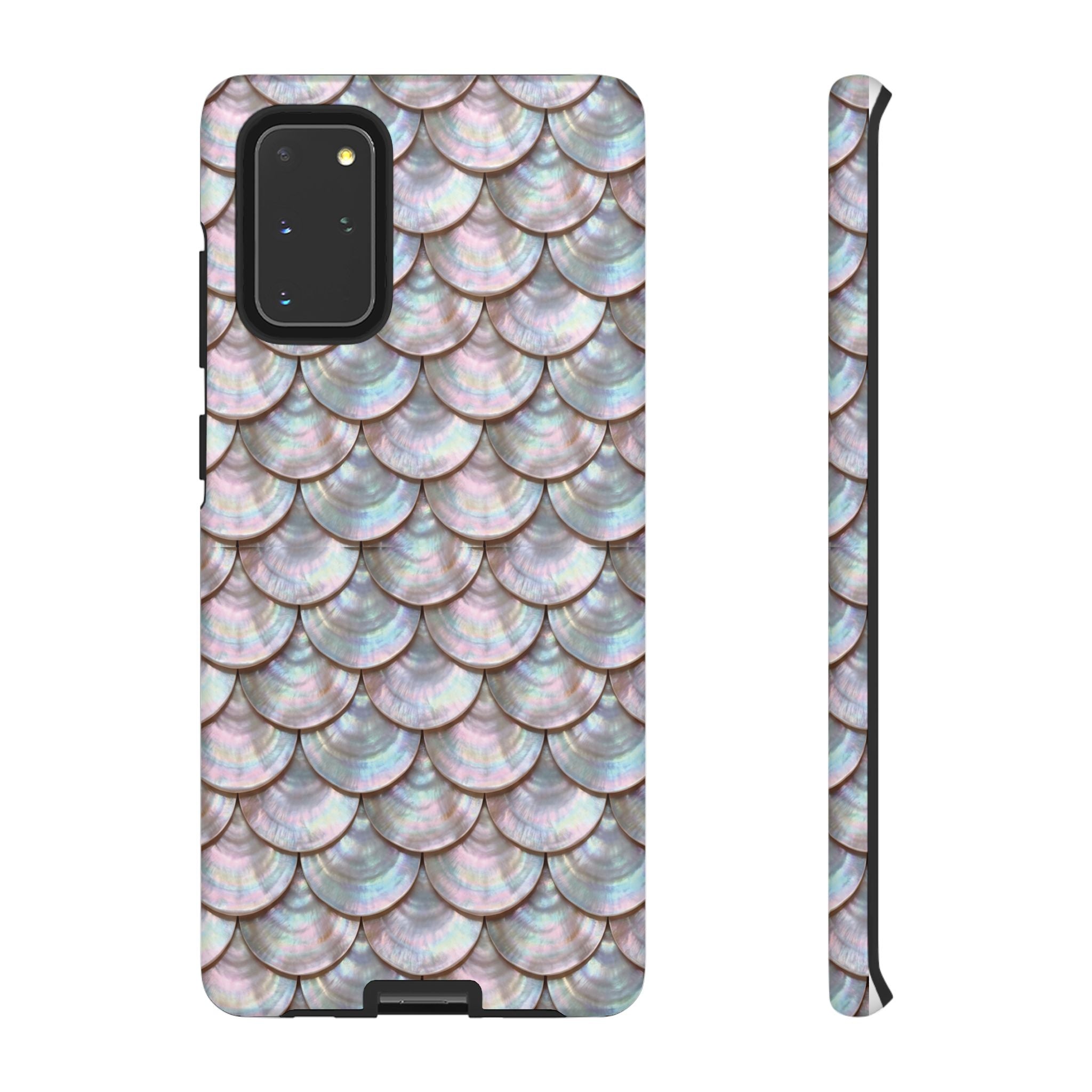 Mother of Pearl Scallop Scale Phone Case — Luxury Galaxy iPhone & Pixel