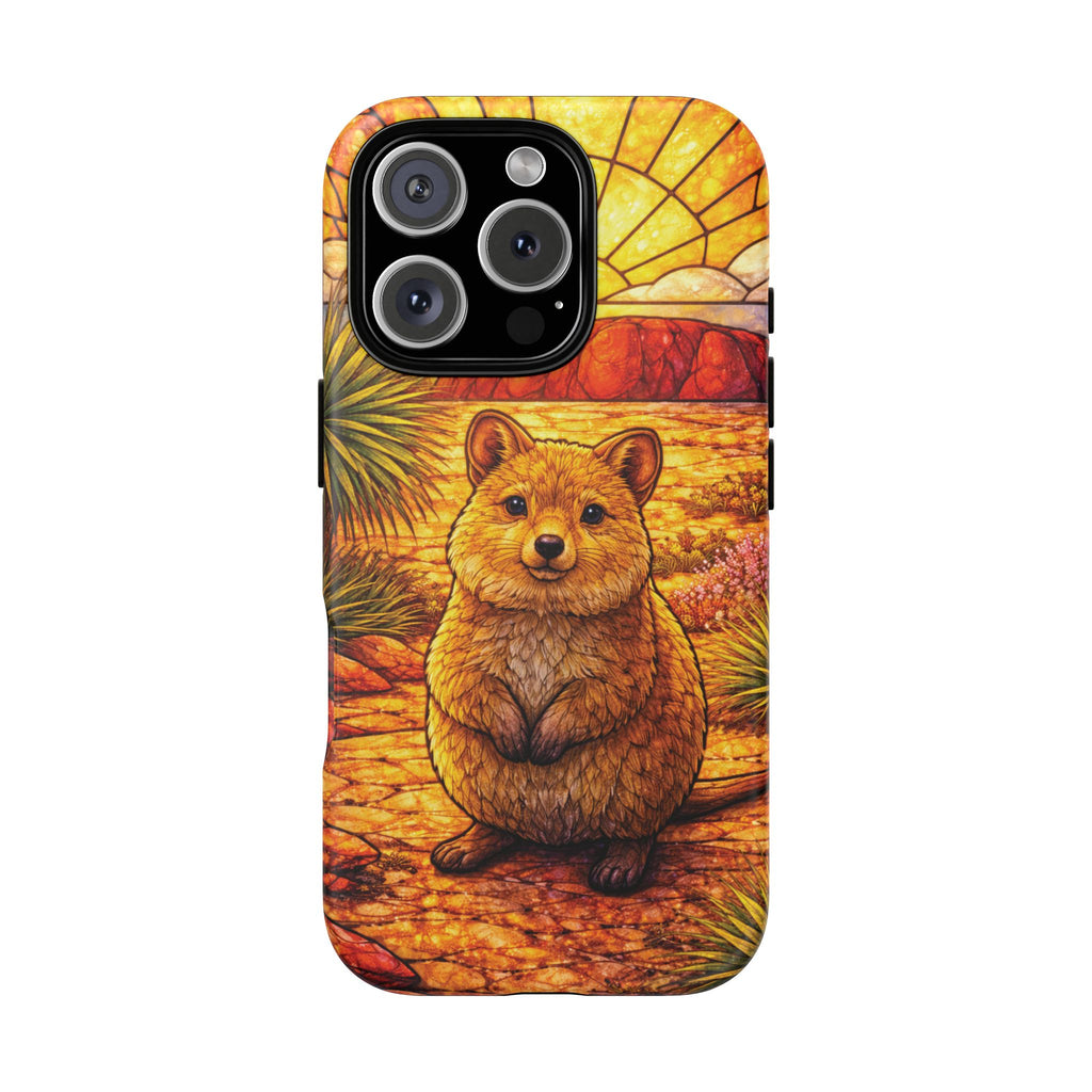 Quokka Stained-Glass Phone Case — Galaxy, iPhone & Pixel