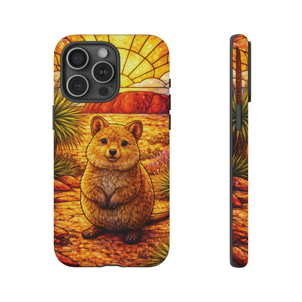 Quokka Stained-Glass Phone Case — Galaxy, iPhone & Pixel