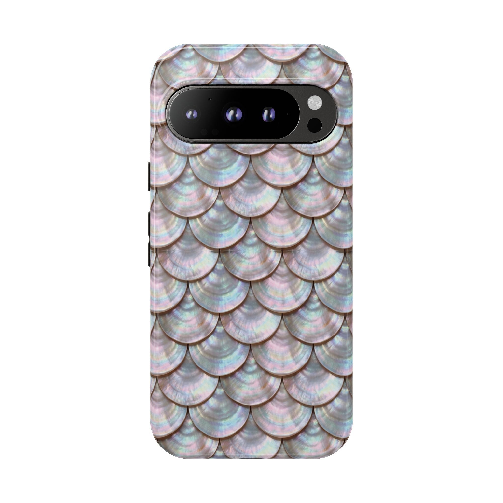 Mother of Pearl Scallop Scale Phone Case — Luxury Galaxy iPhone & Pixel