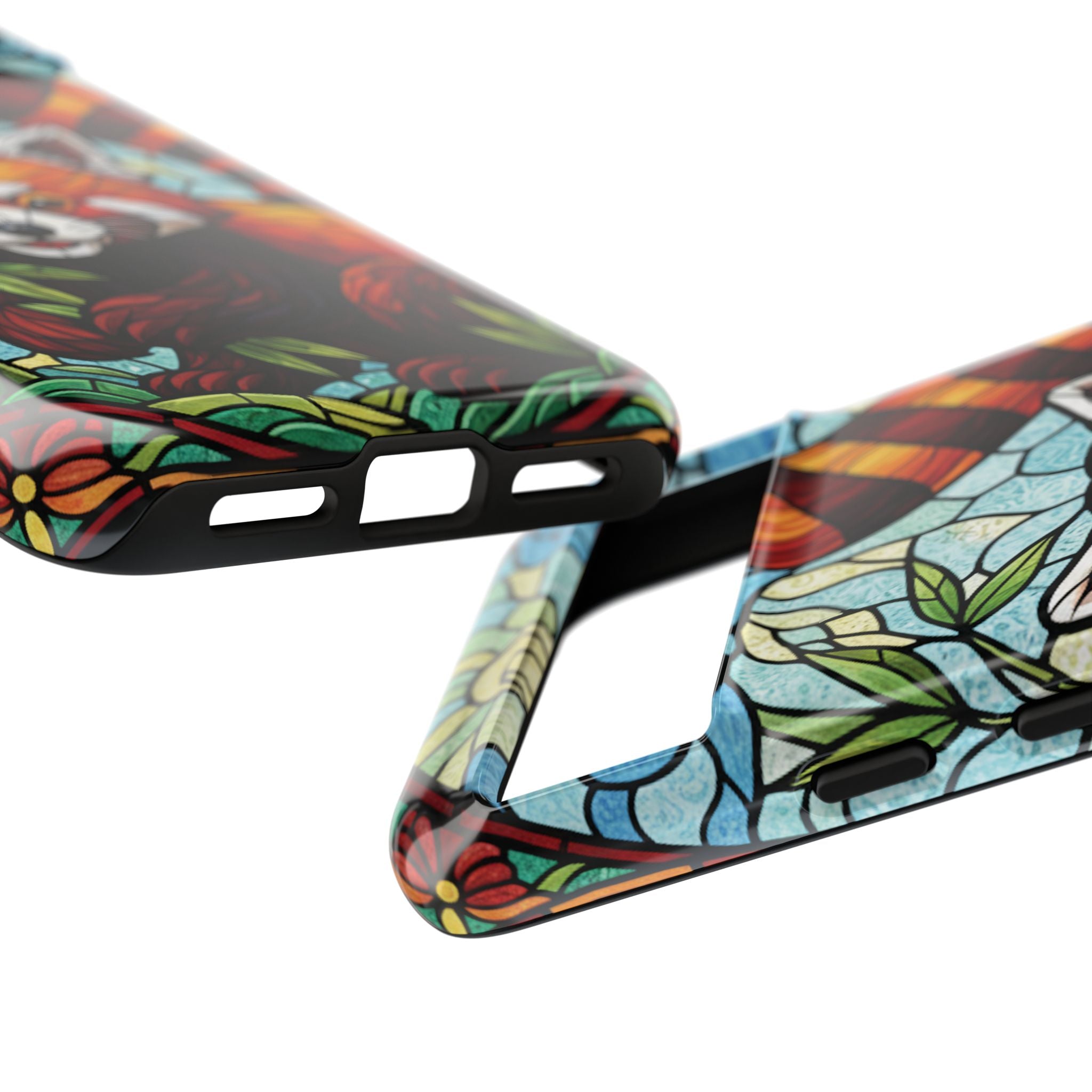 Red Panda Stained Glass Phone Case | Samsung iPhone Pixel