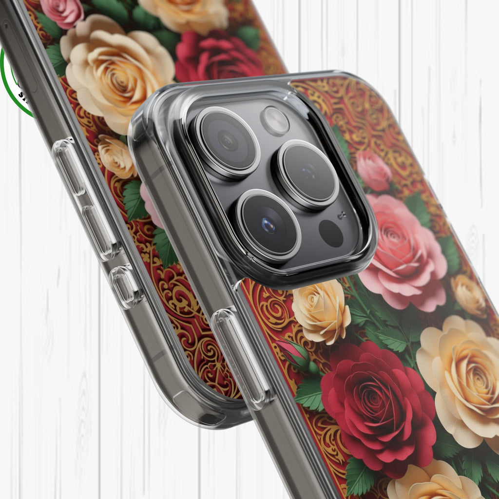 Cut-Paper Rose Bouquet Phone Case