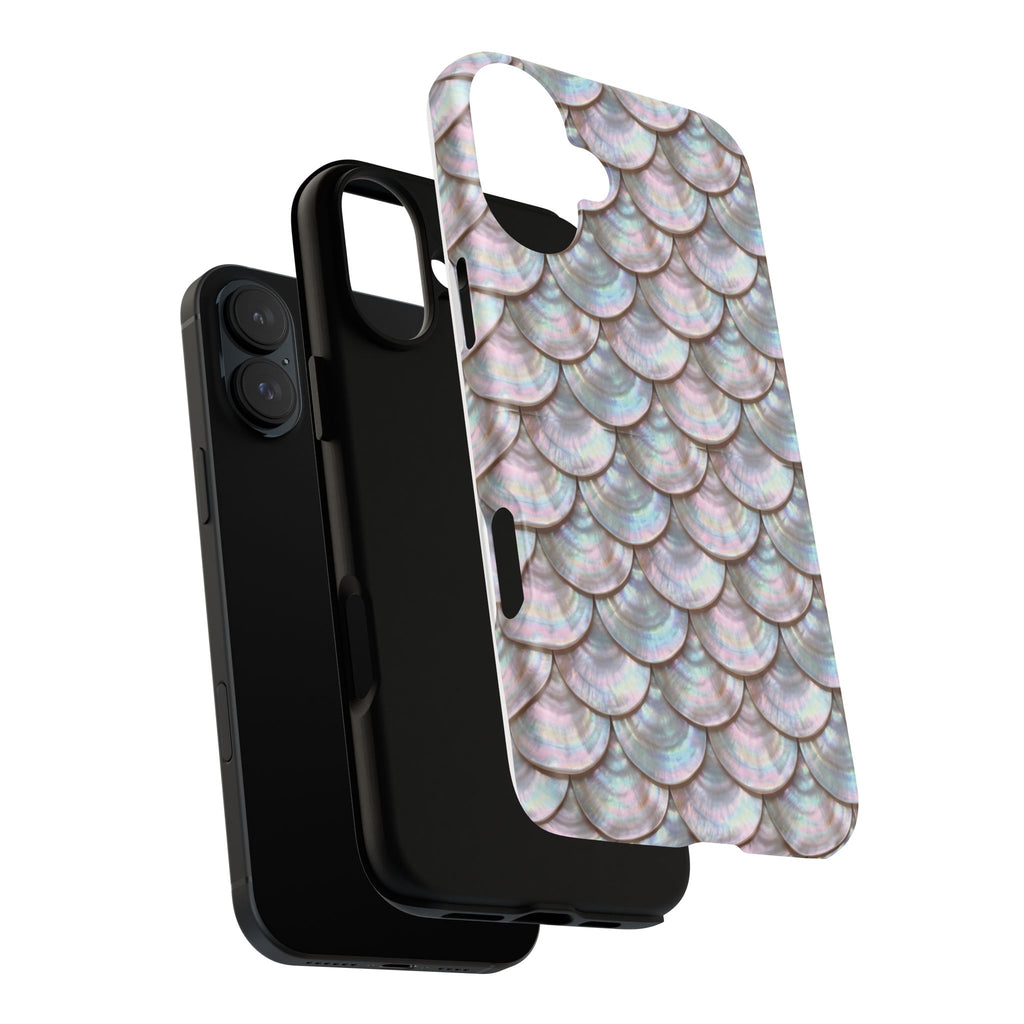 Mother of Pearl Scallop Scale Phone Case — Luxury Galaxy iPhone & Pixel
