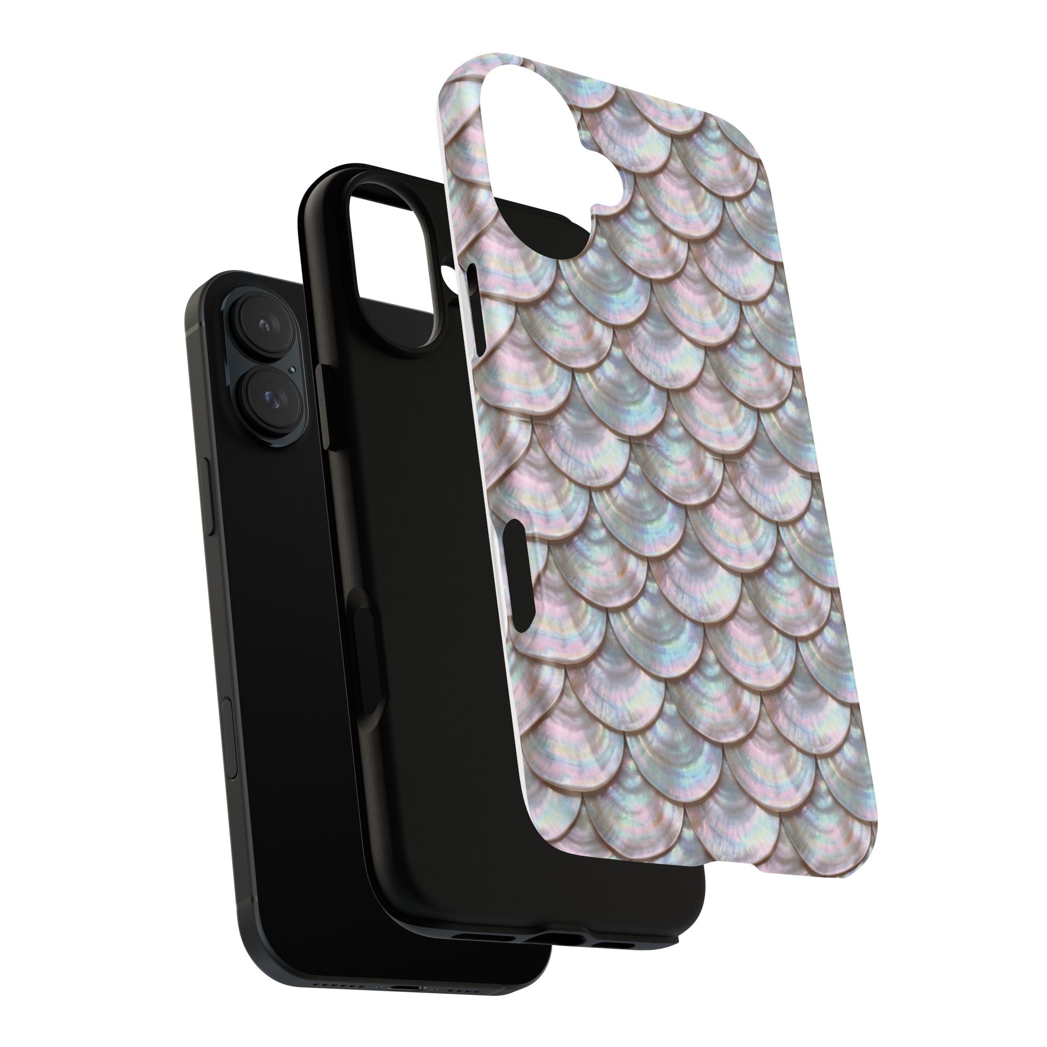 Mother of Pearl Scallop Scale Phone Case — Luxury Galaxy iPhone & Pixel